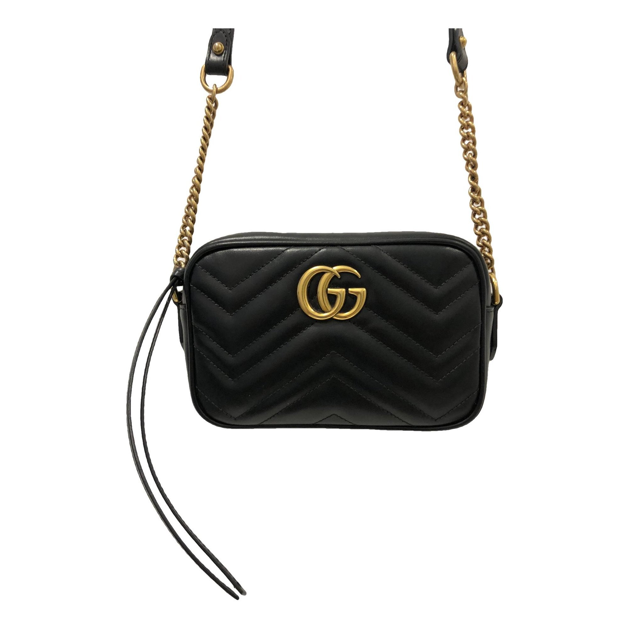 GG Marmont Triple zip leather crossbody bag