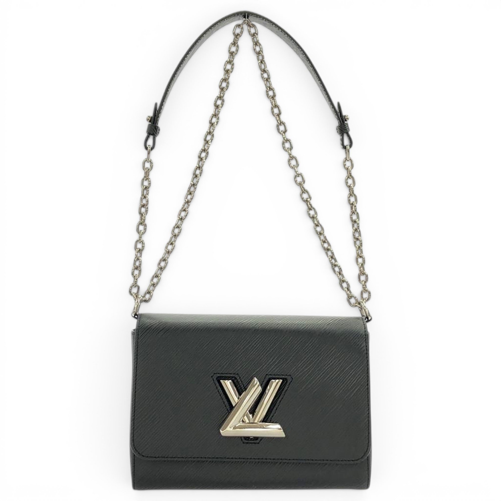 Twist leather handbag