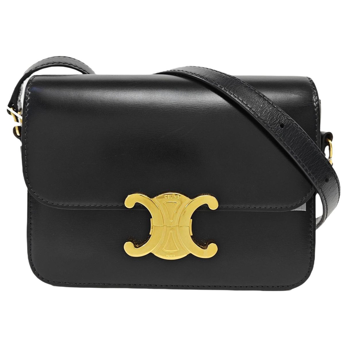 Triomphe leather crossbody bag