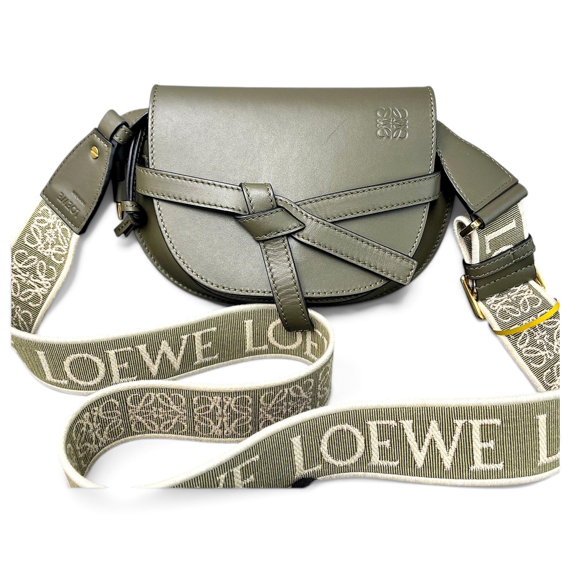 Gate leather crossbody bag