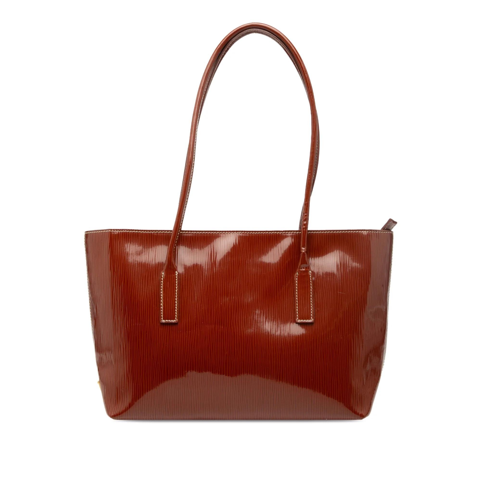 Patent leather tote