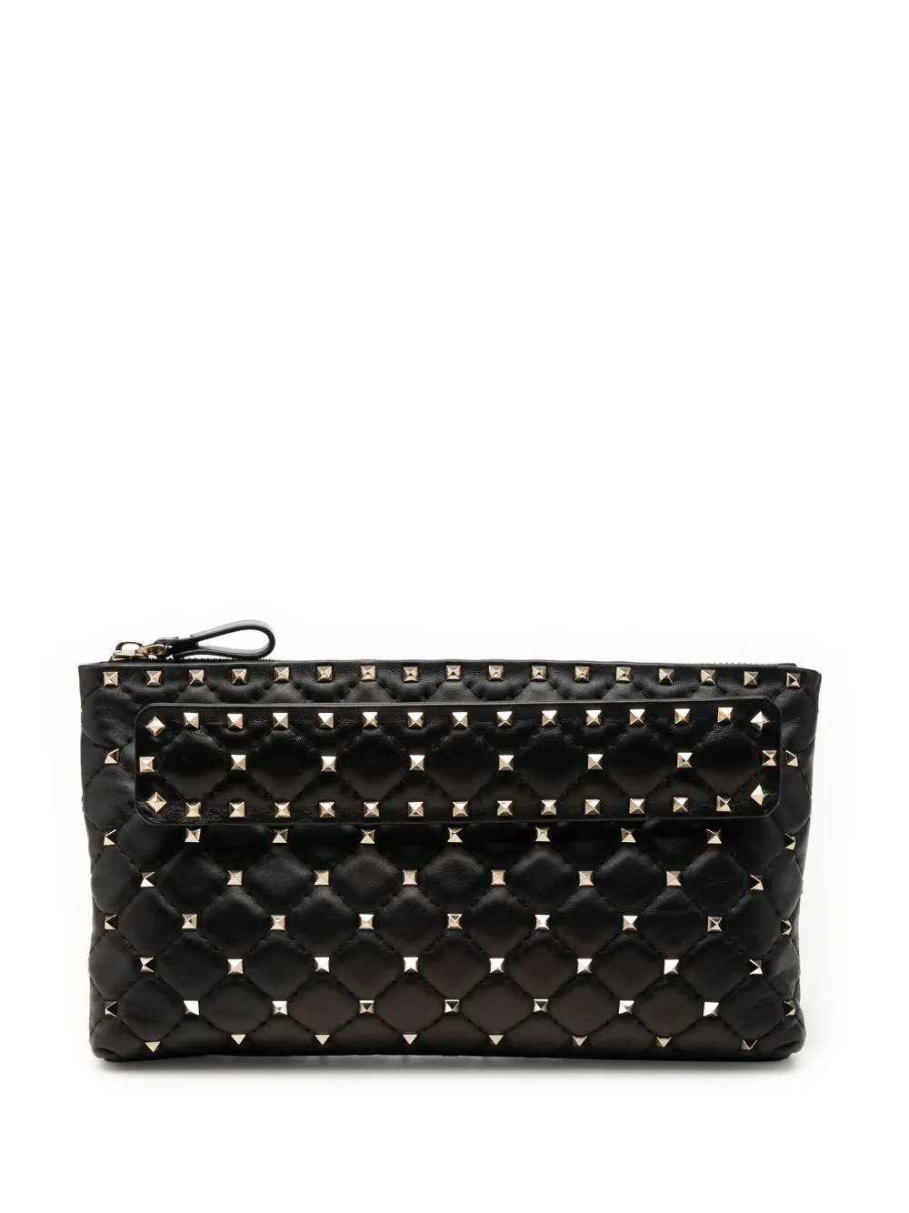 Valentino Garavani 2000-2017 Nappa Rockstud Spike clutch bag