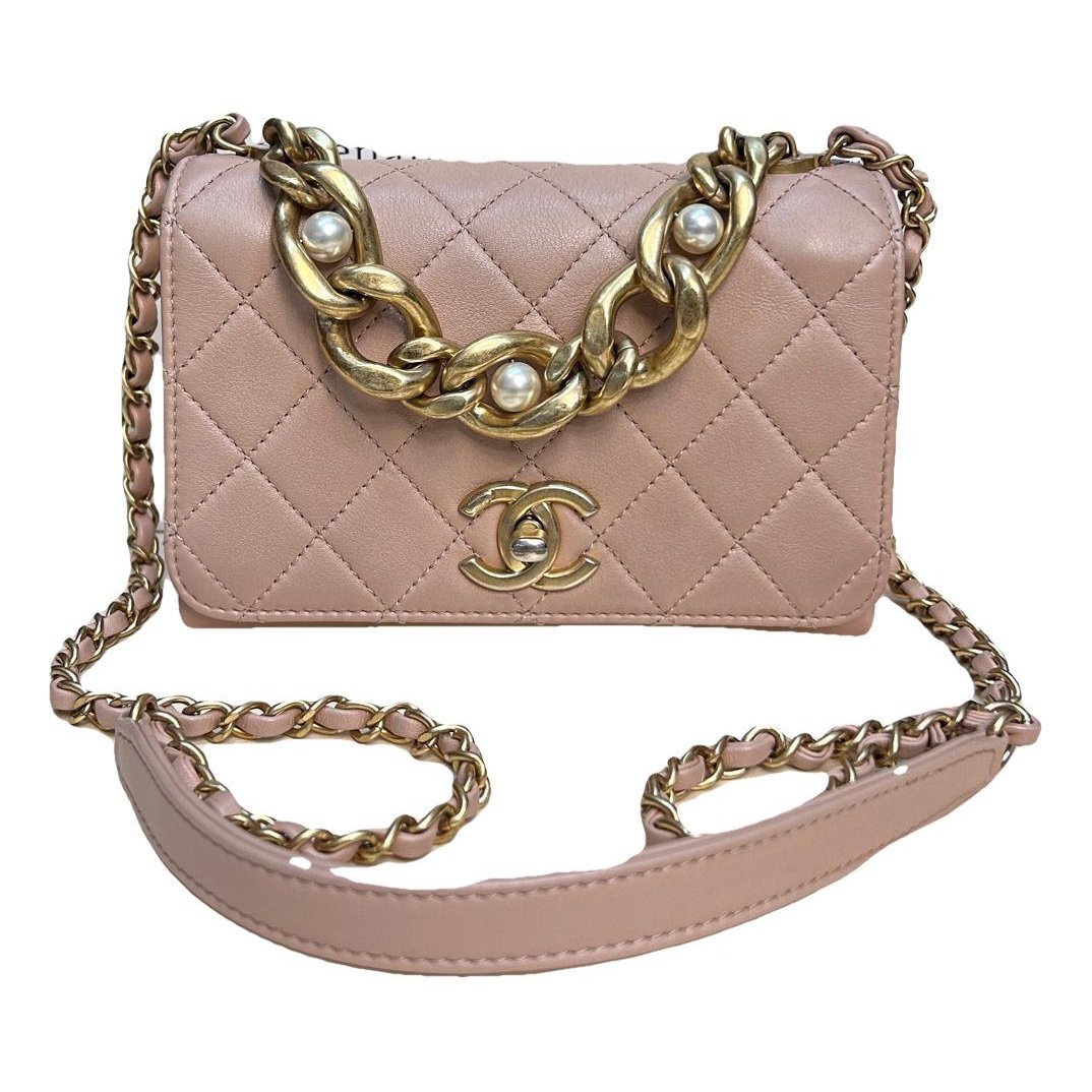 Trendy CC Wallet on Chain leather crossbody bag