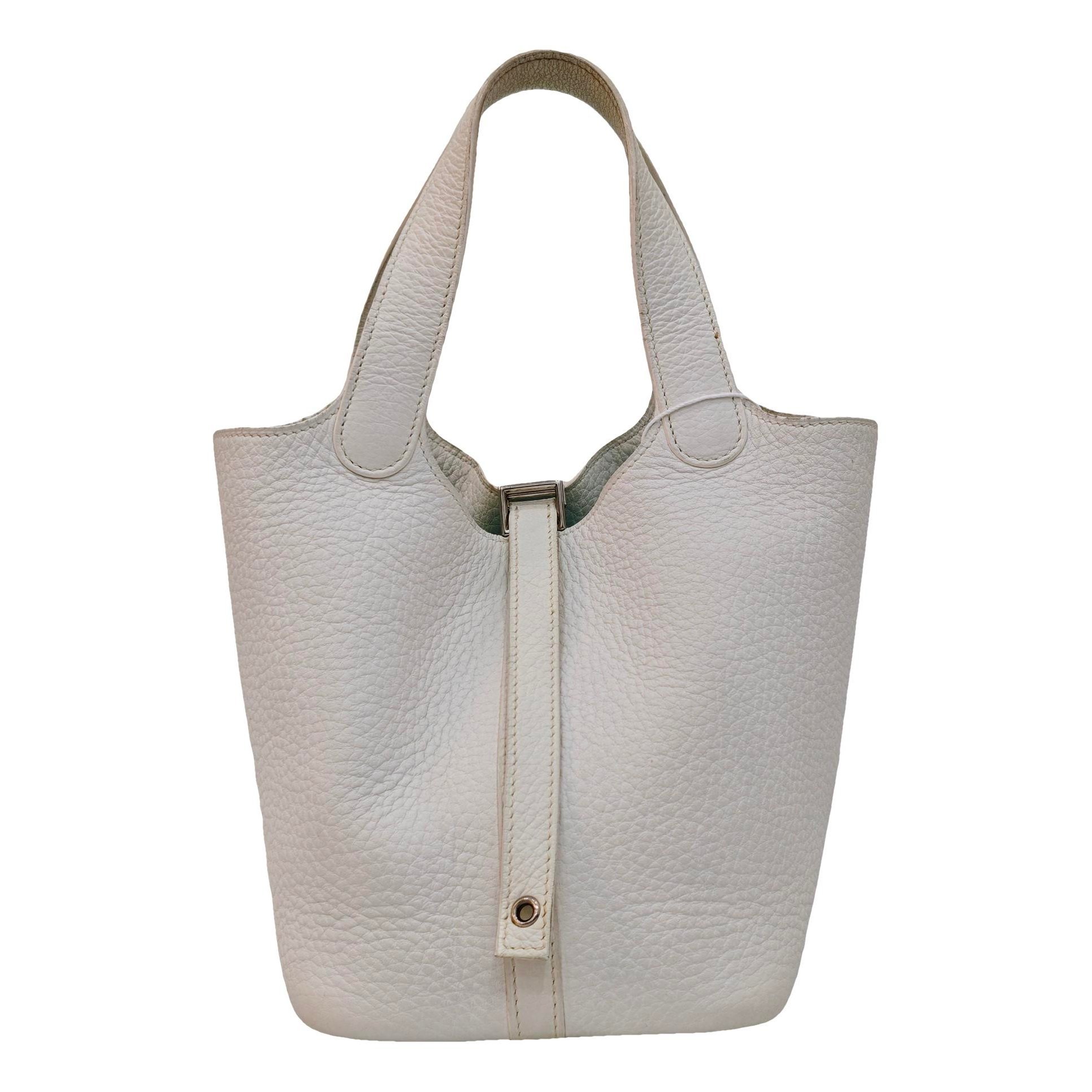 Picotin leather handbag