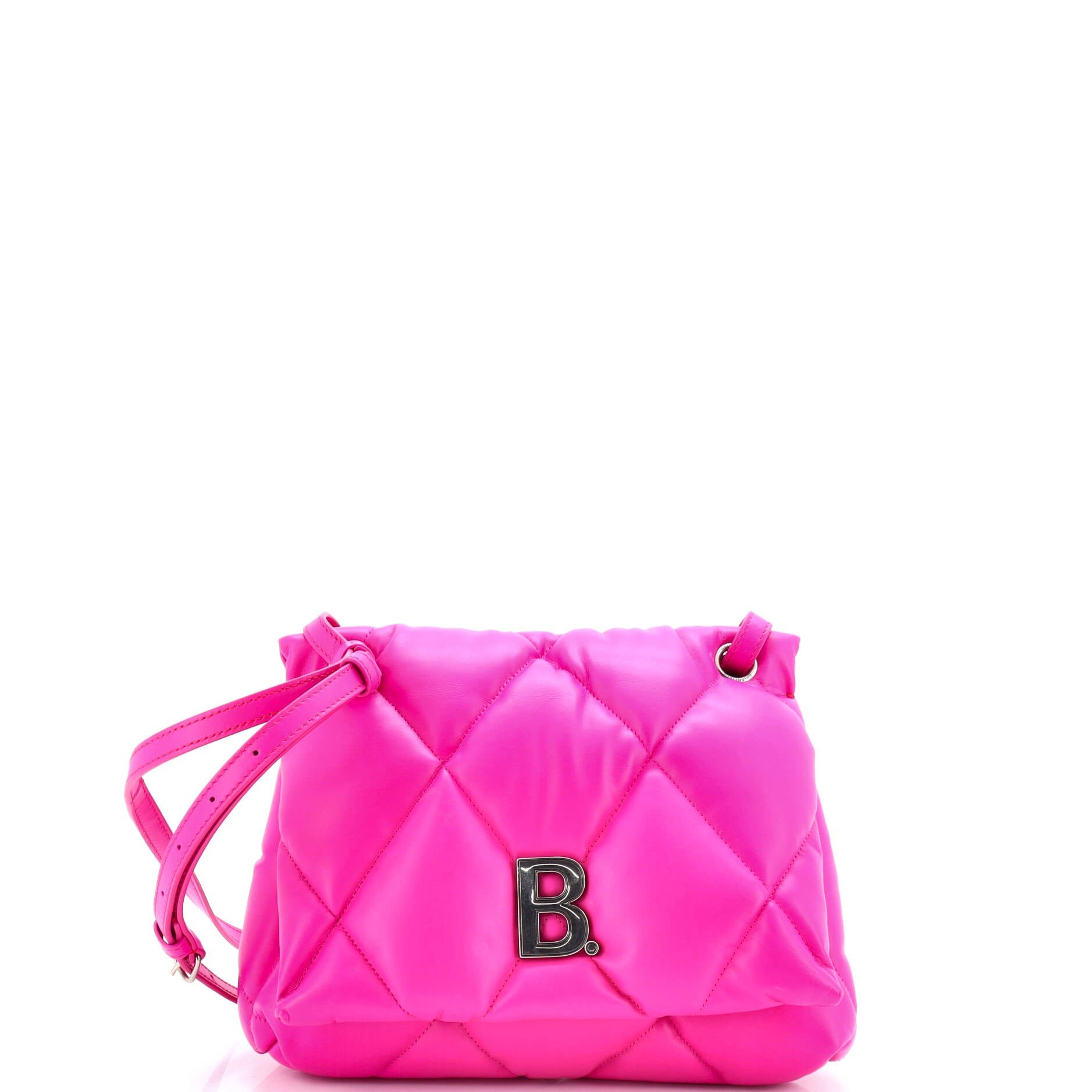 Balenciaga Touch Shoulder Bag Quilted Puffy Leather Medium