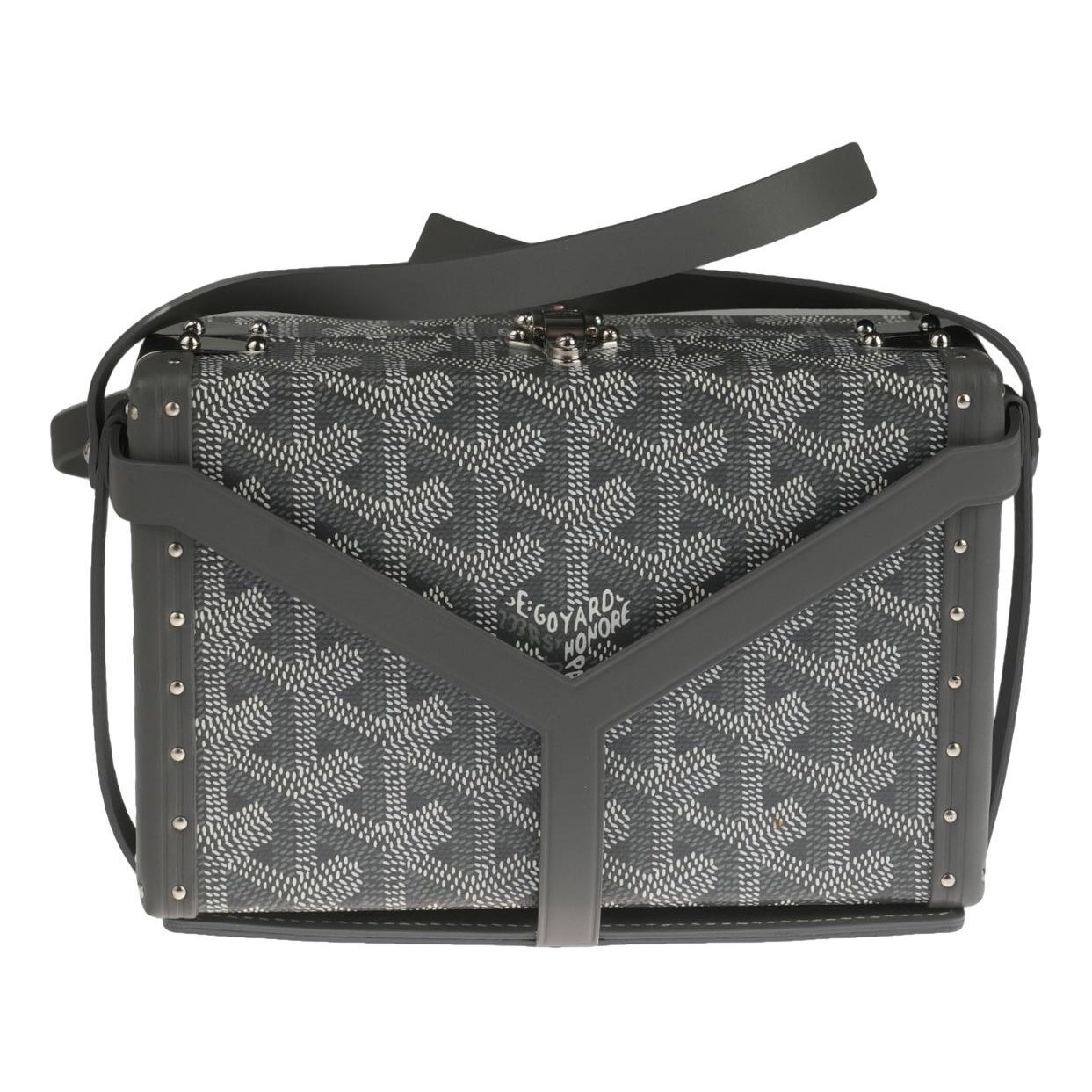 Minaudiere Goyardine leather handbag