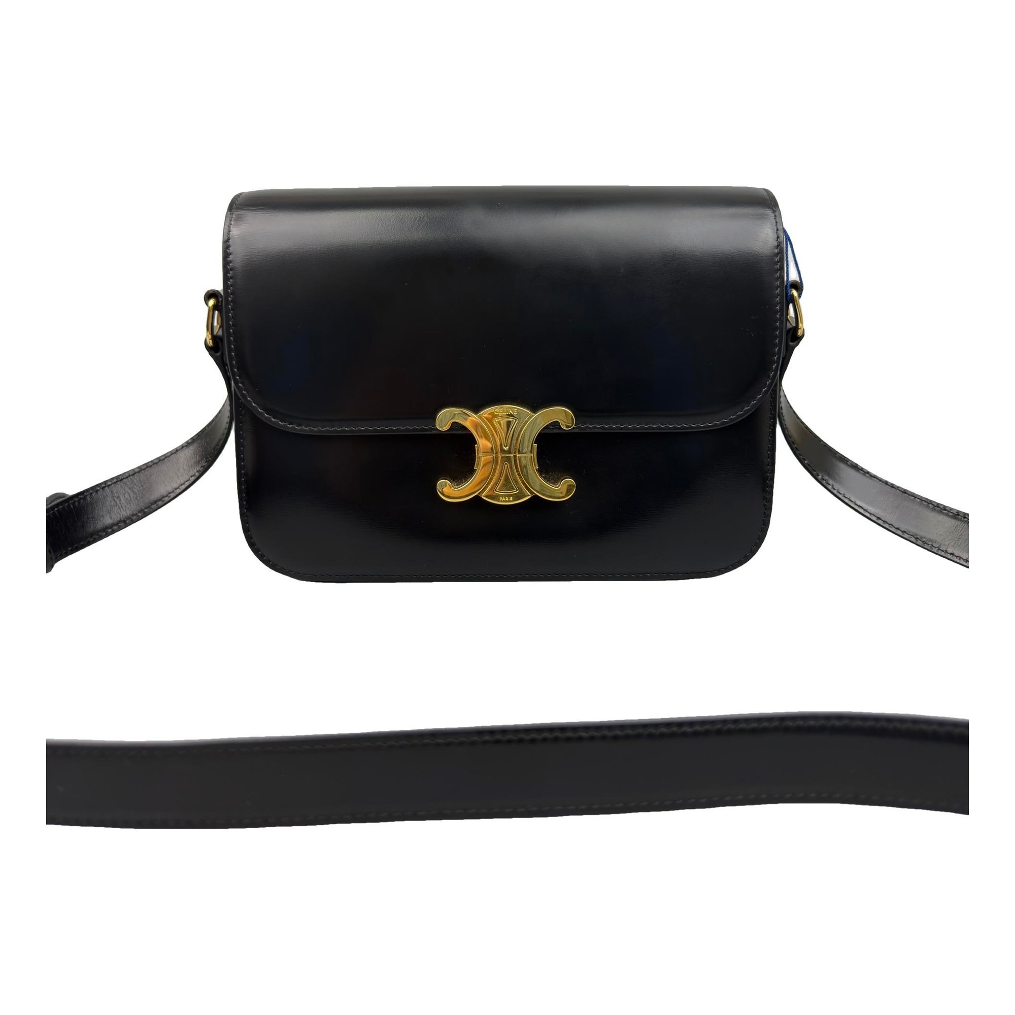 Triomphe leather handbag