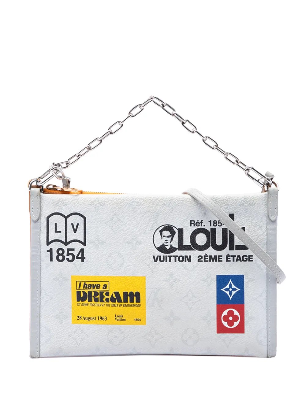 2019 Monogram Antartica Double Flat Messenger crossbody bag