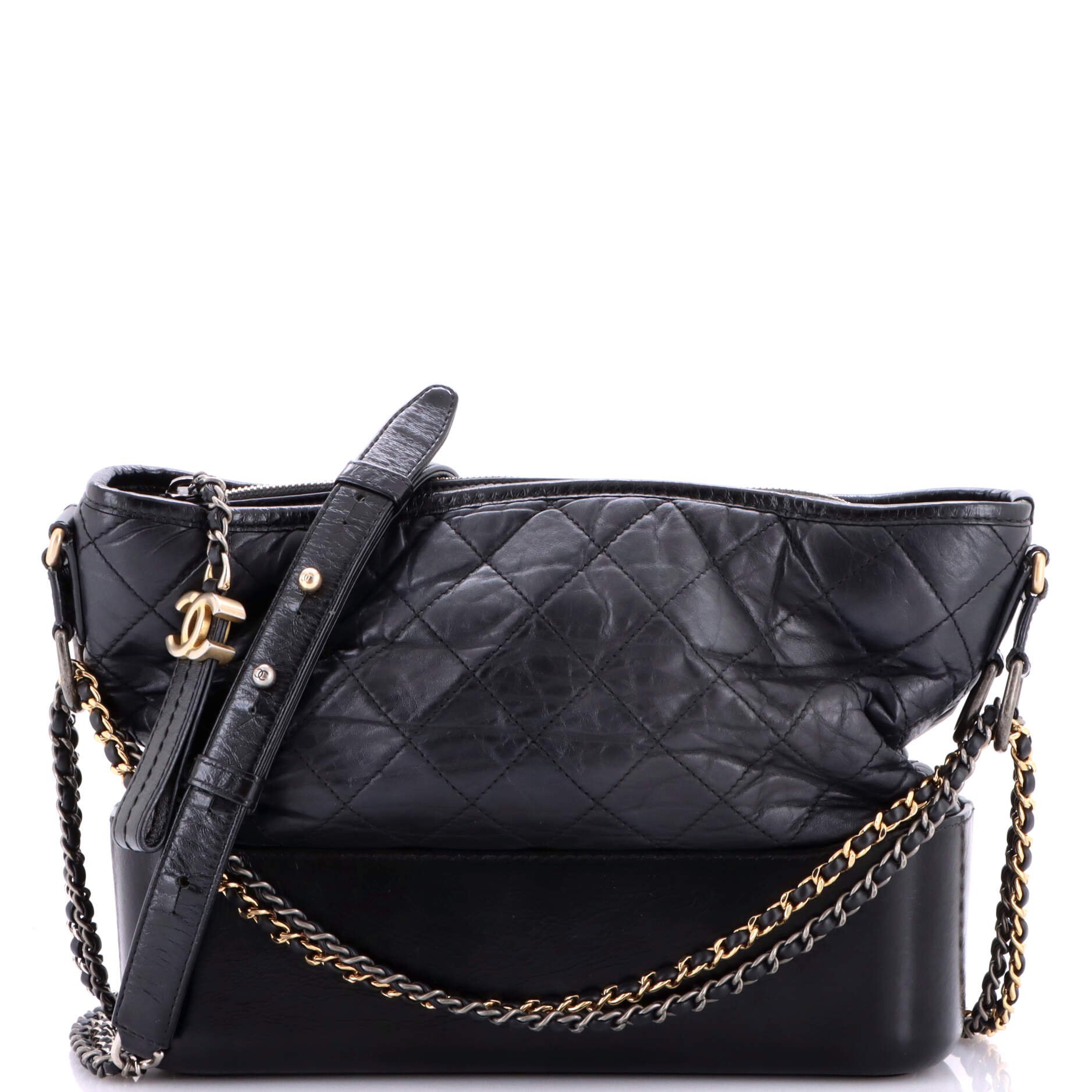 Gabrielle Hobo Quilted Aged Calfskin Medium