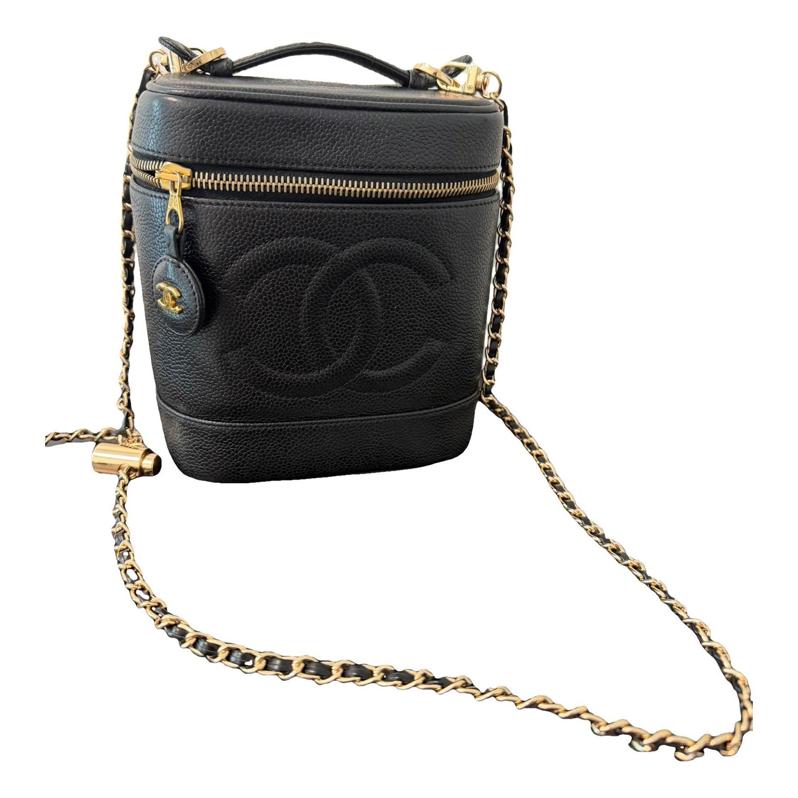 Trendy CC Vanity leather handbag