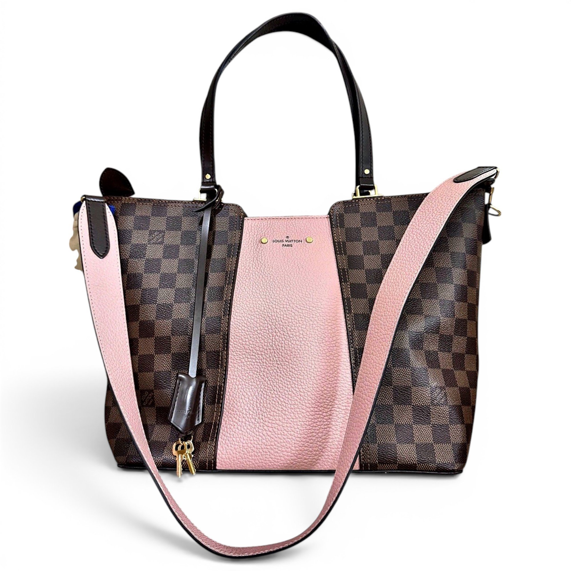 Jersey leather handbag