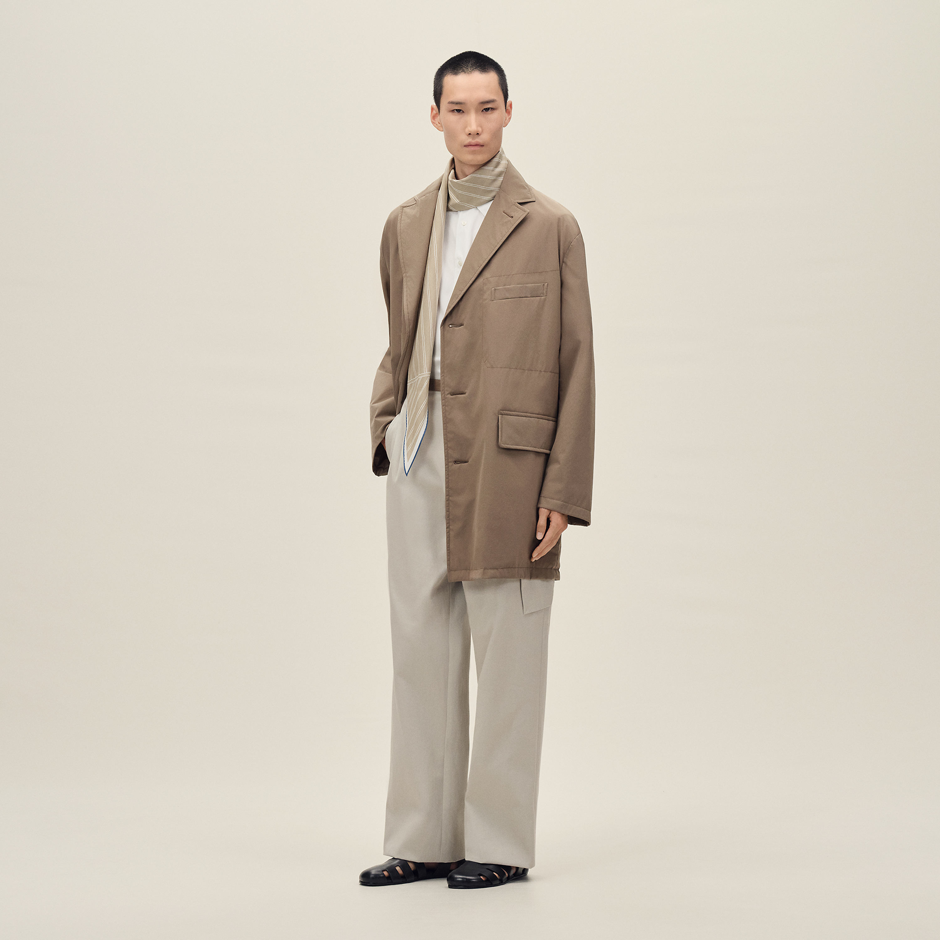 "Surpiqures H" Petit Paul Light coat