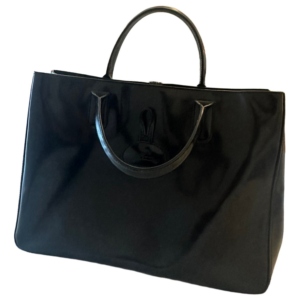 Roseau patent leather handbag