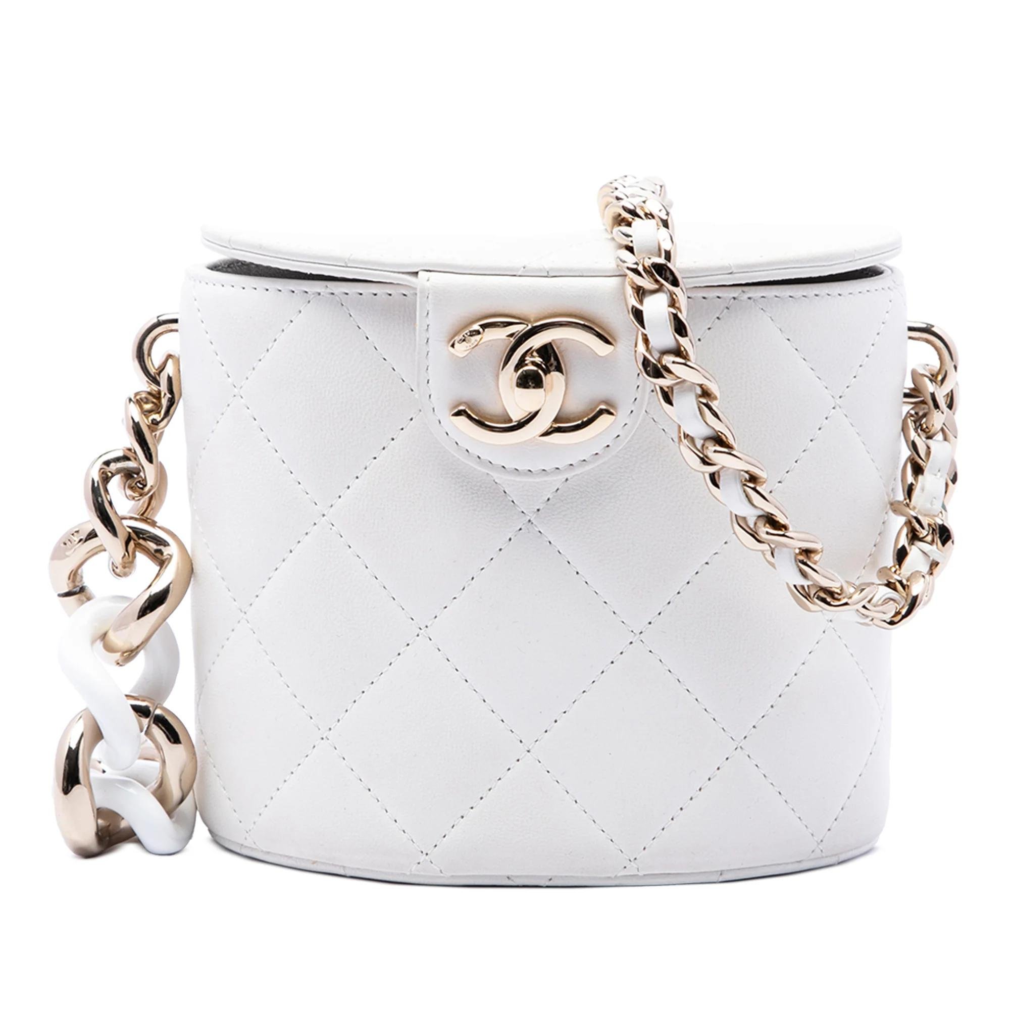 Vanity pony-style calfskin handbag
