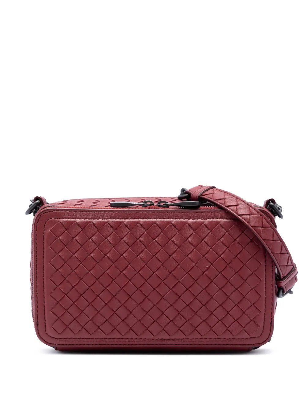 Bottega Veneta 2012-2026 Nappa Intrecciato Double Zip shoulder bag