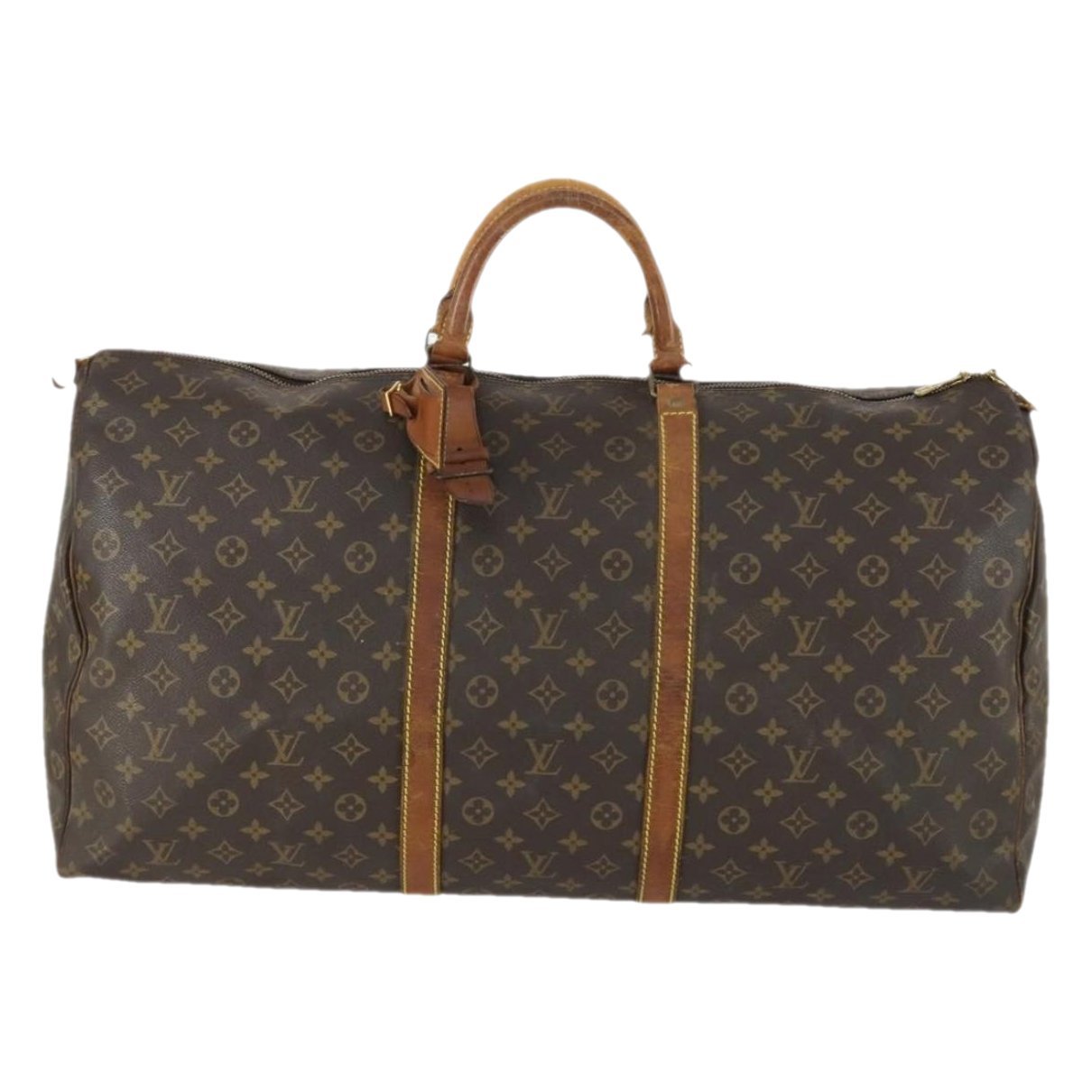 Keepall leather travel bag