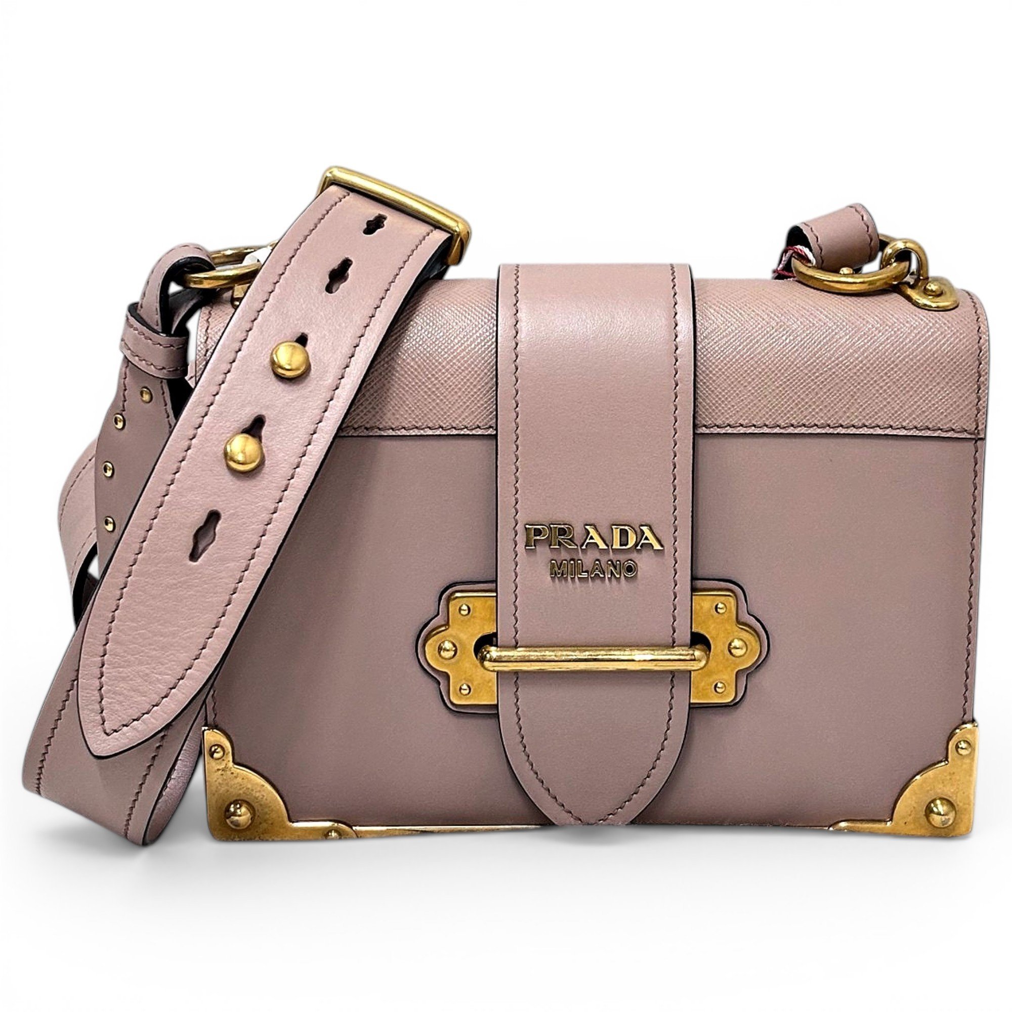 Cahier leather handbag