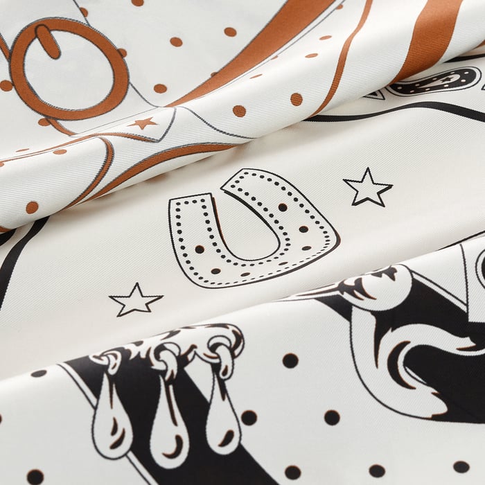 La Promenade Du Matin Bandana Double Face Scarf 140