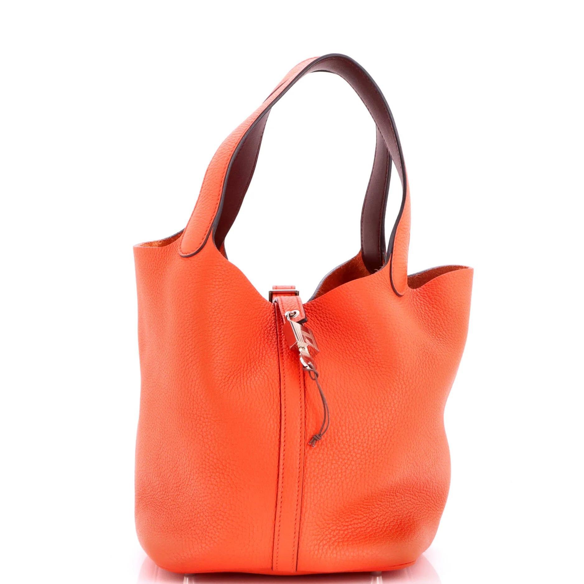 Picotin leather handbag