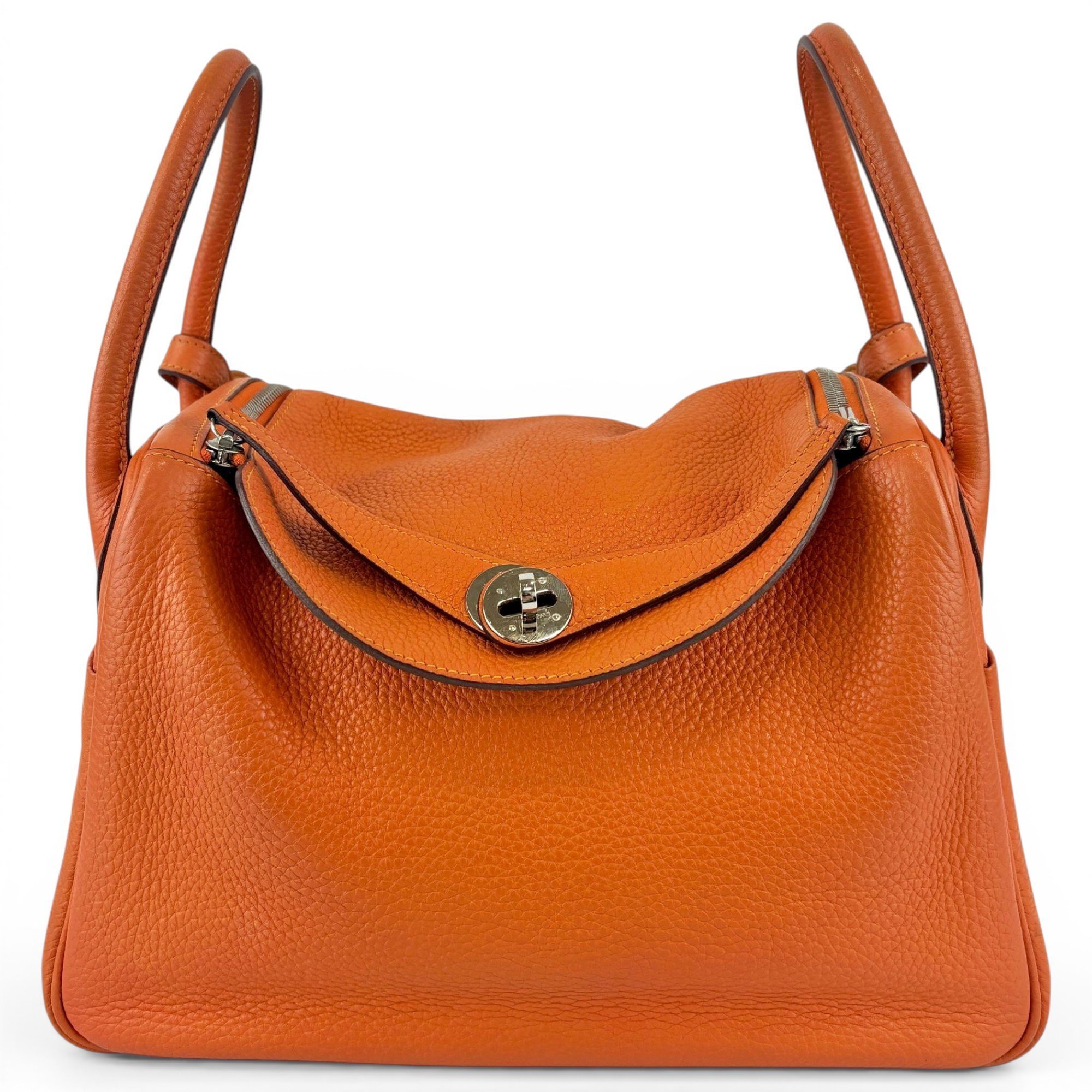 Hermes Lindy Handbag Clemence Leather 2012