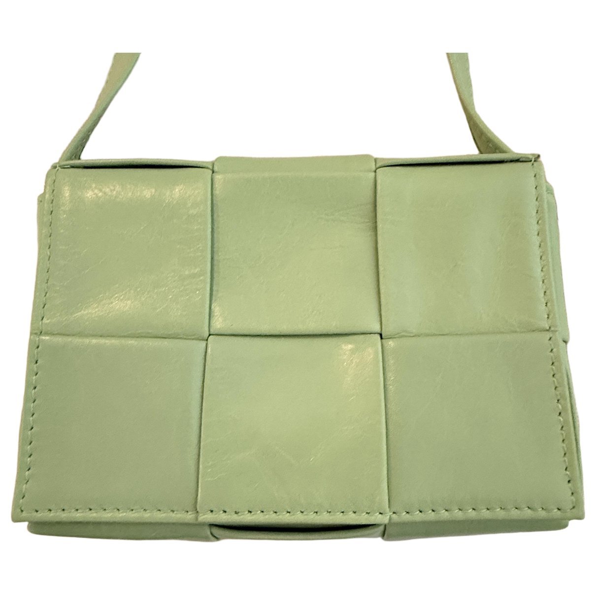 Cassette leather handbag