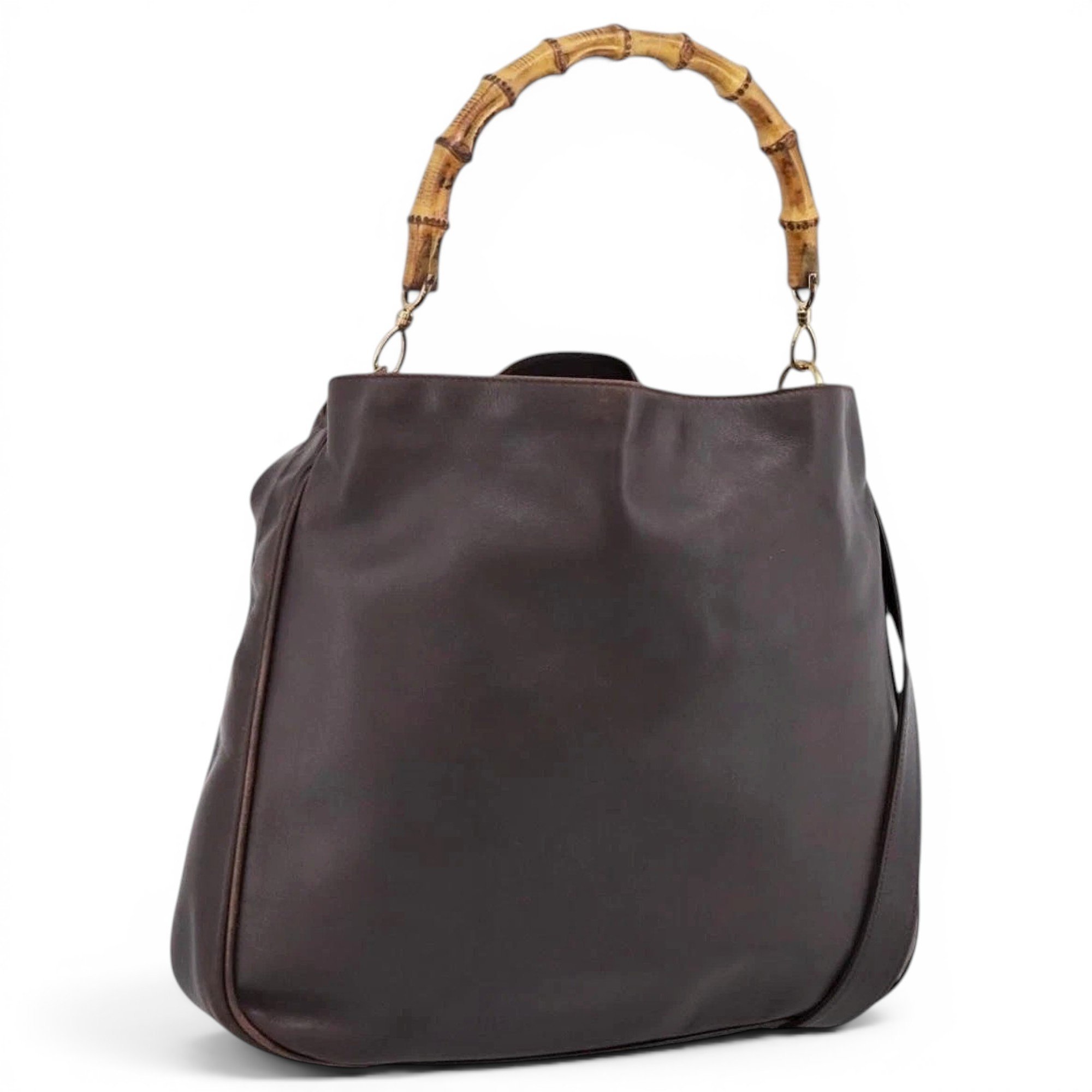 Bamboo leather handbag