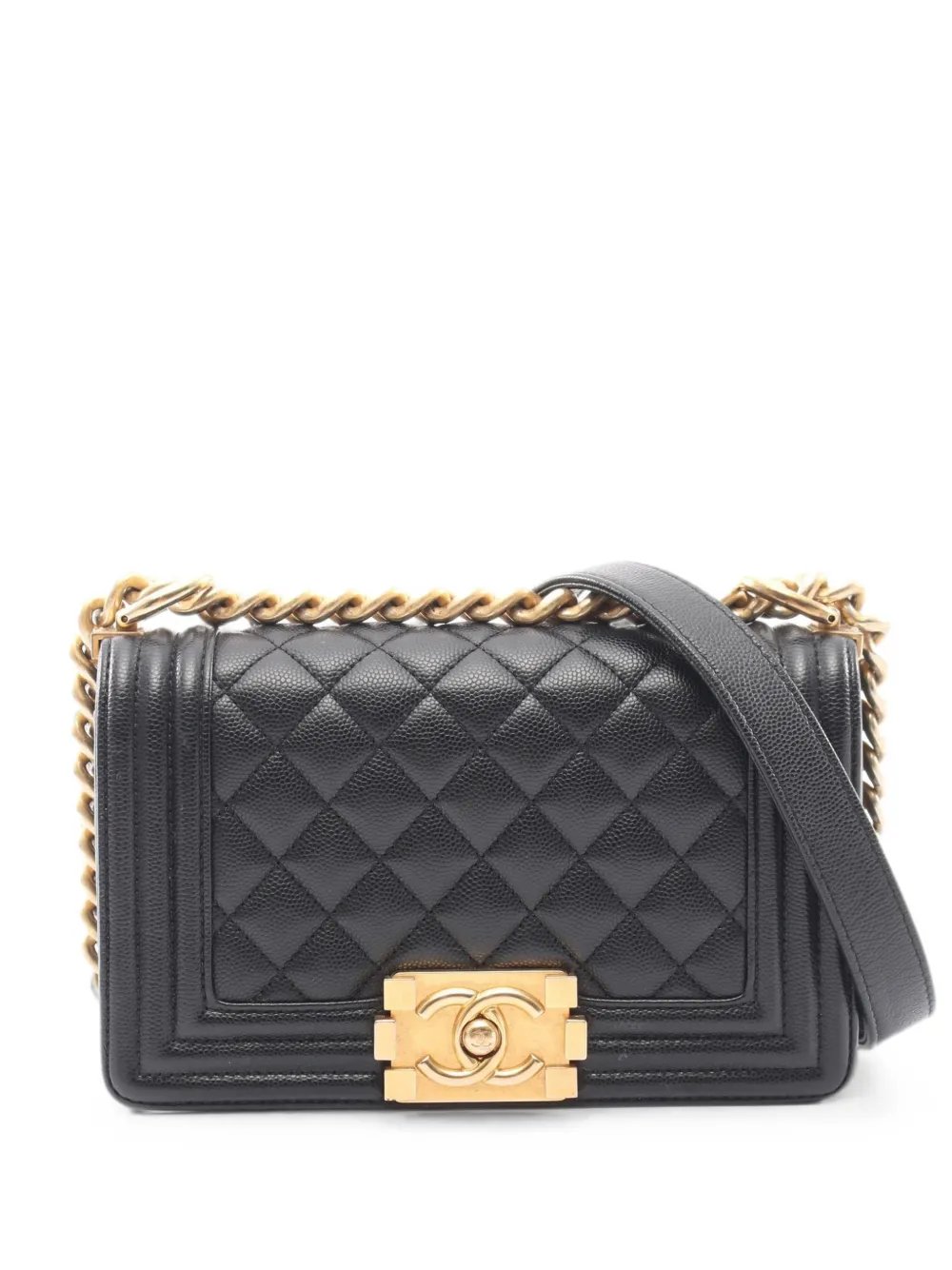 2021 Boy Chanel Caviar leather shoulder bag