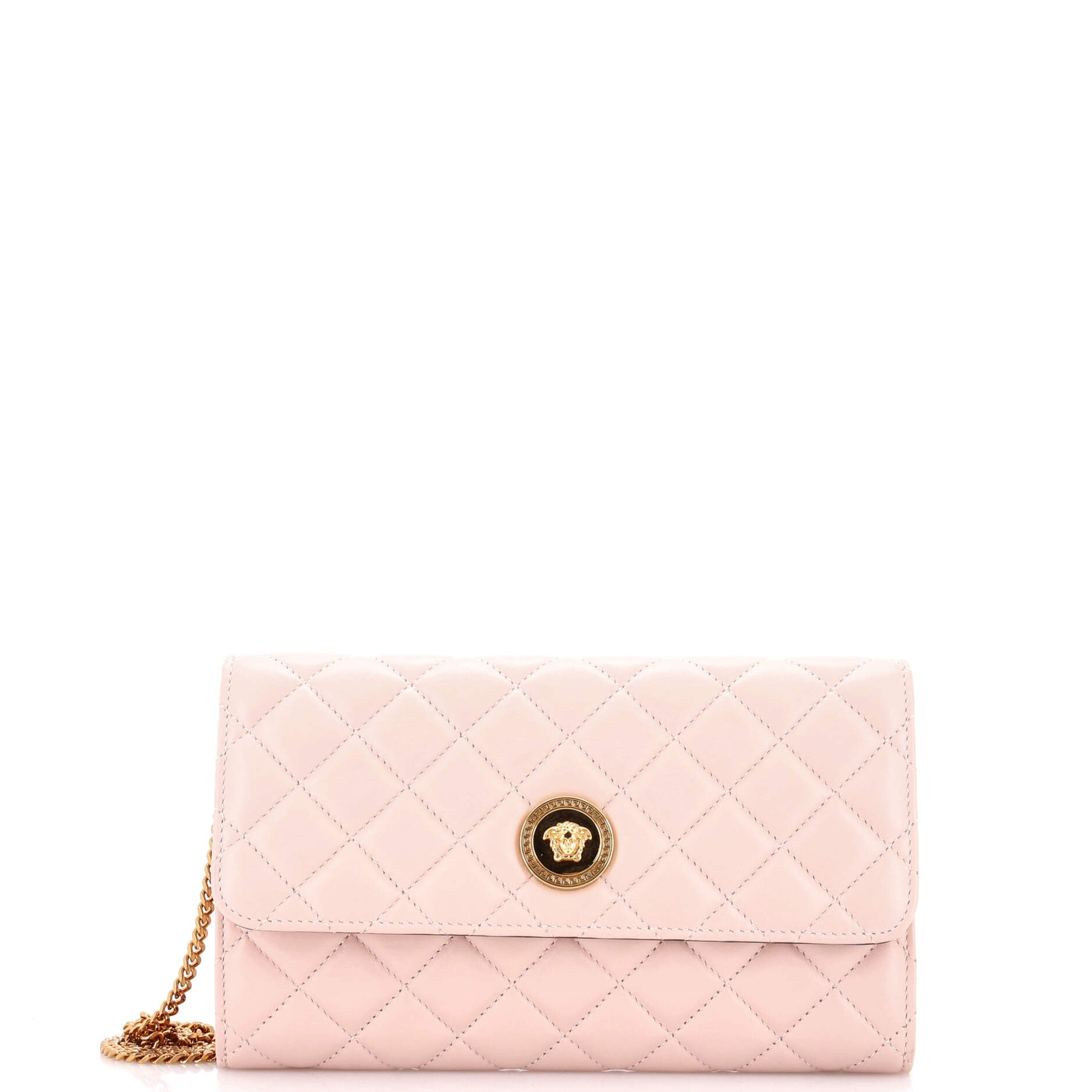 Icon Wallet on Chain Quilted Leather