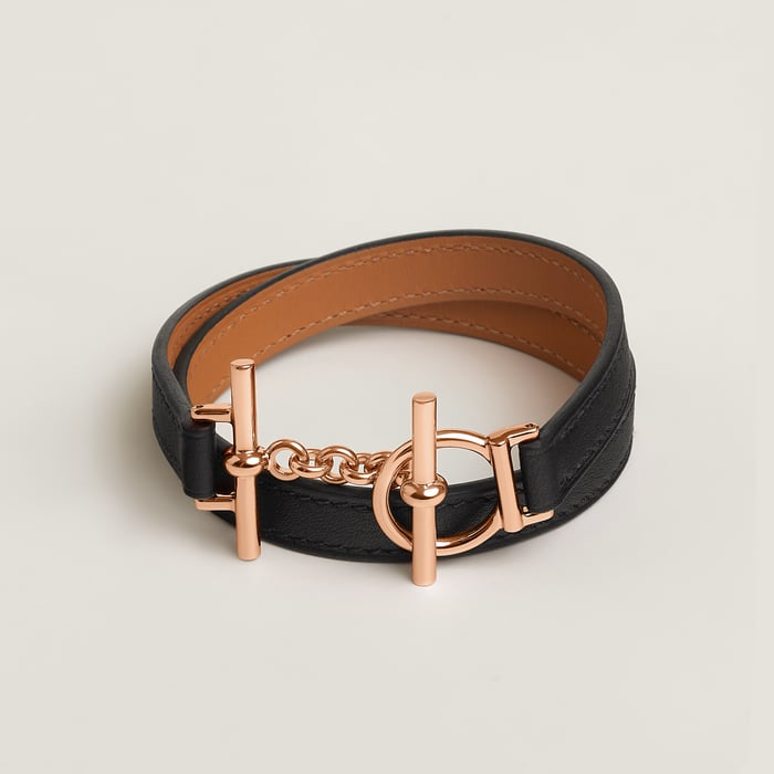 Noir Croisiere Double Tour Bracelet