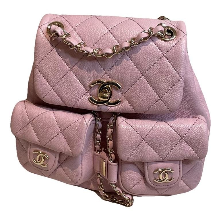 Leather backpack