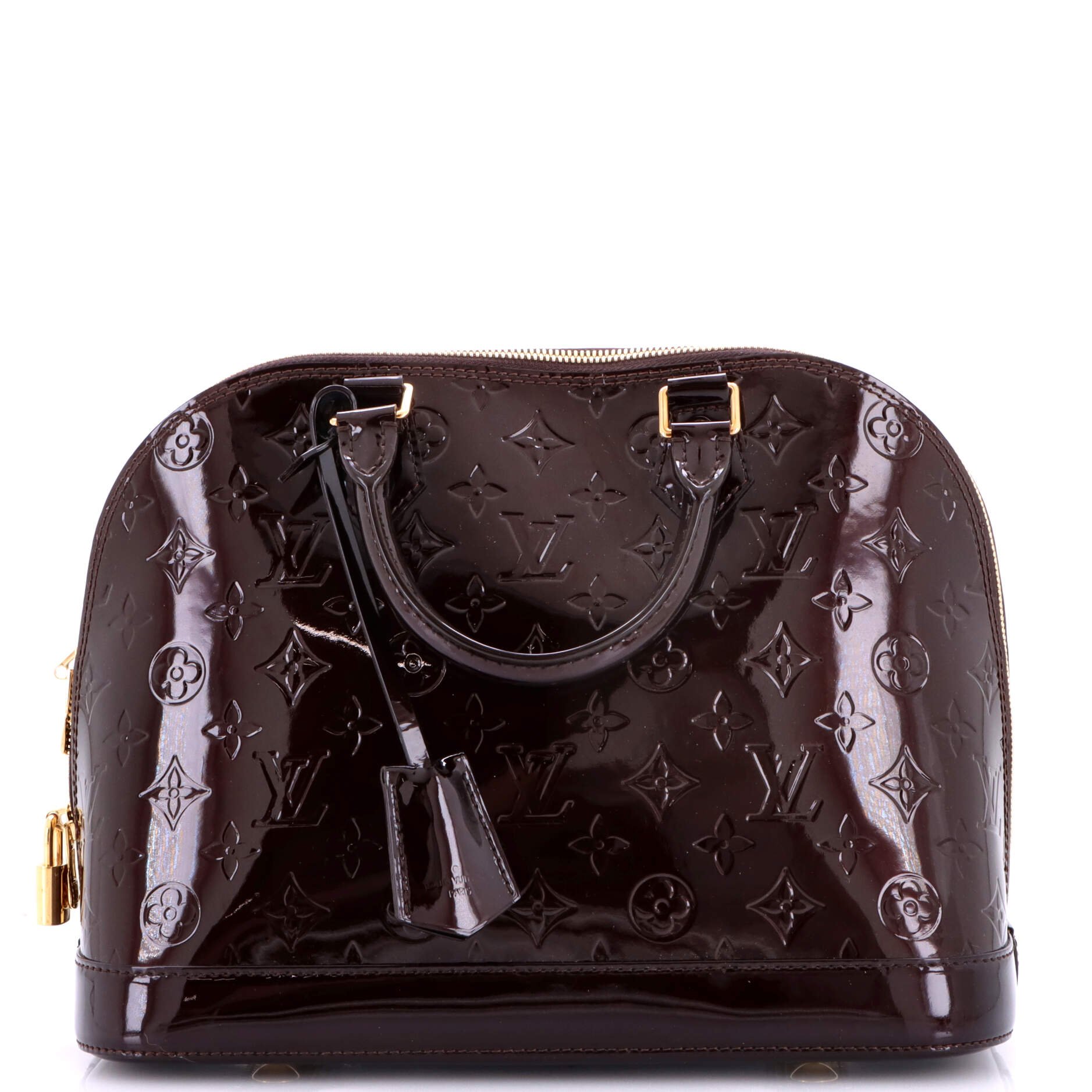 Alma Handbag Monogram Vernis PM