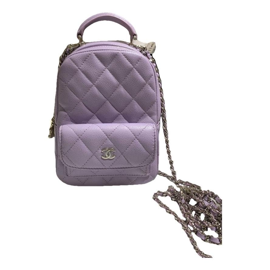Leather backpack
