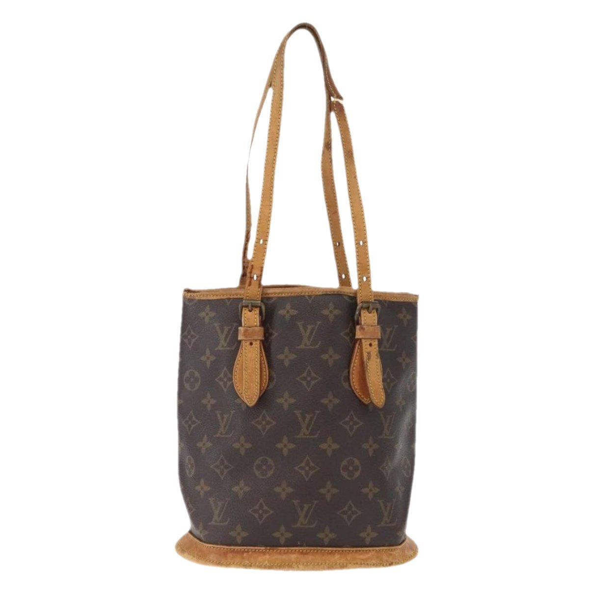 Bucket leather handbag