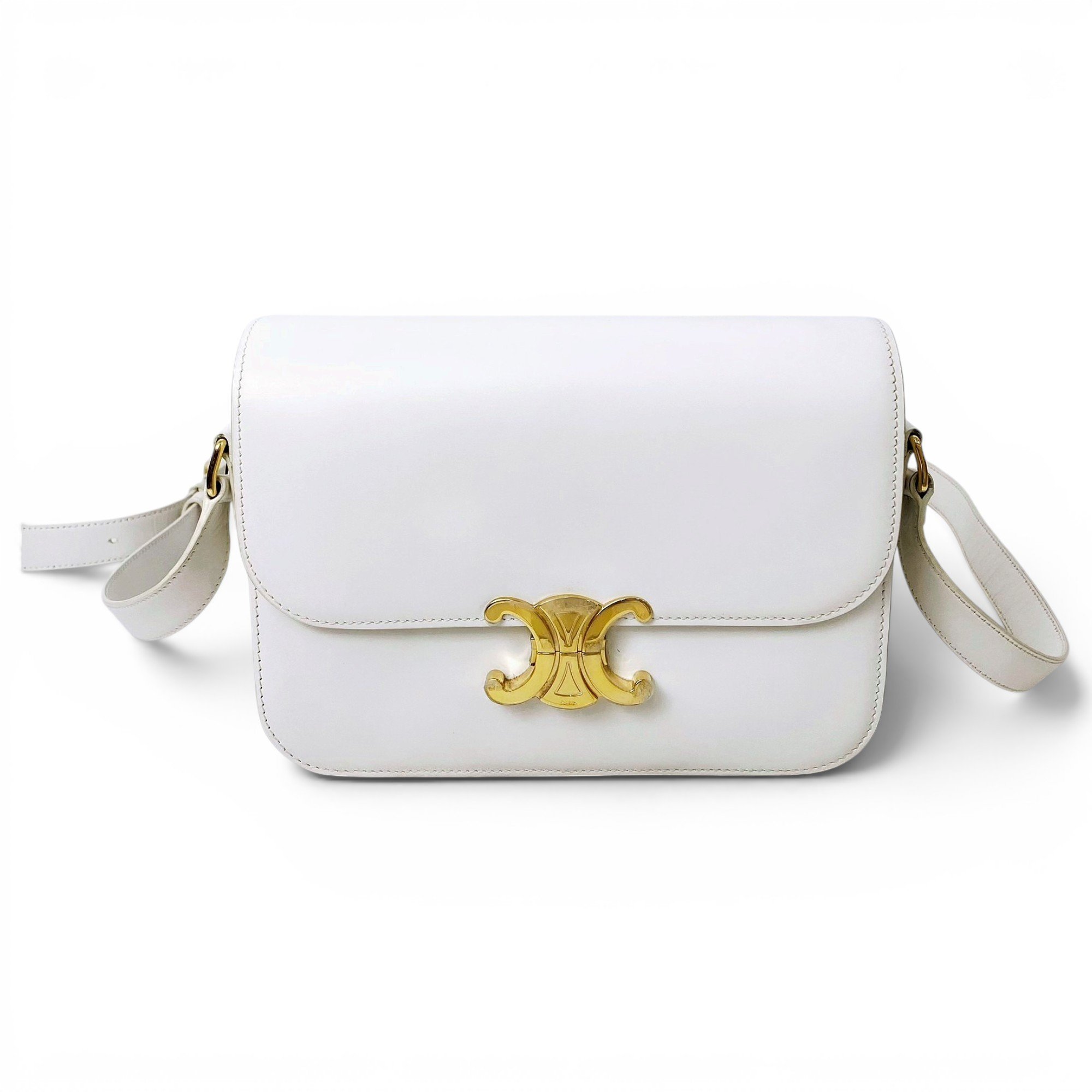 Triomphe leather handbag