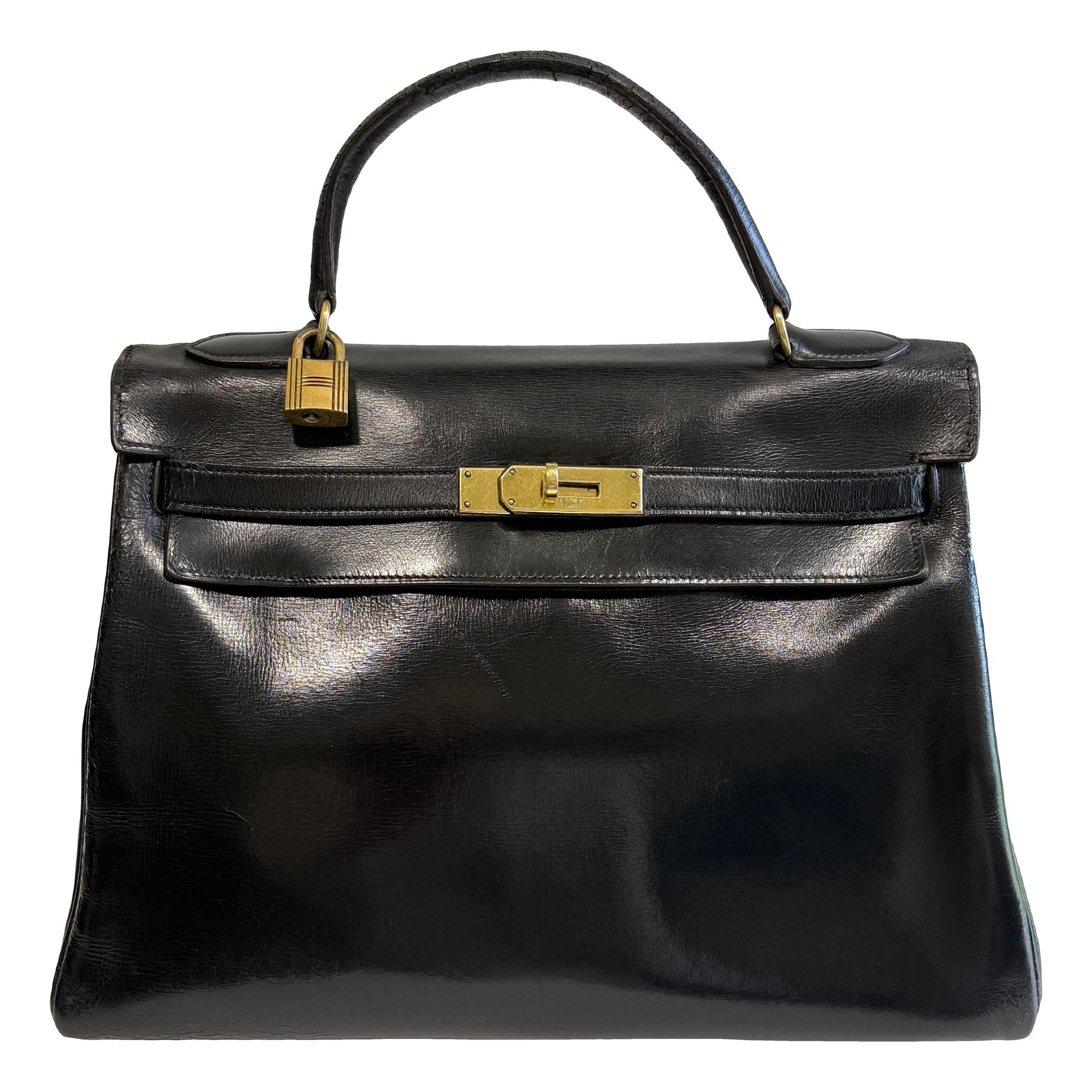 Hermes Kelly 32 Handbag Black