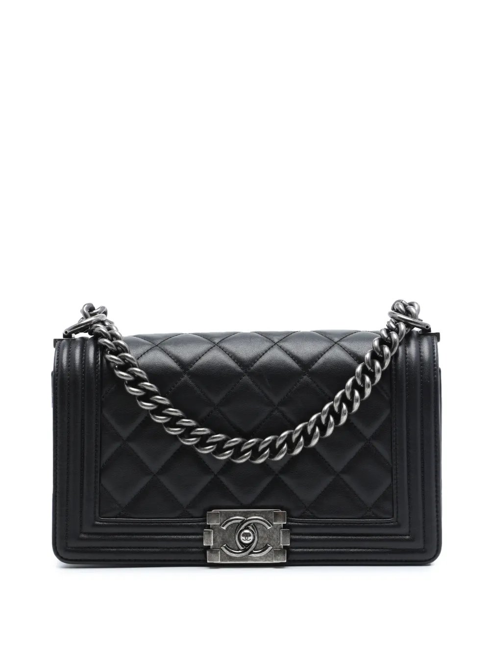 2014 Old Medium Quilted Lambskin Boy Flap crossbody bag