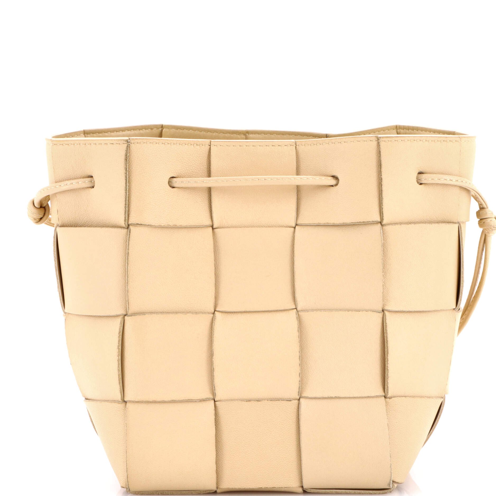 Bottega Veneta Cassette Bucket Bag Maxi Intrecciato Leather Small