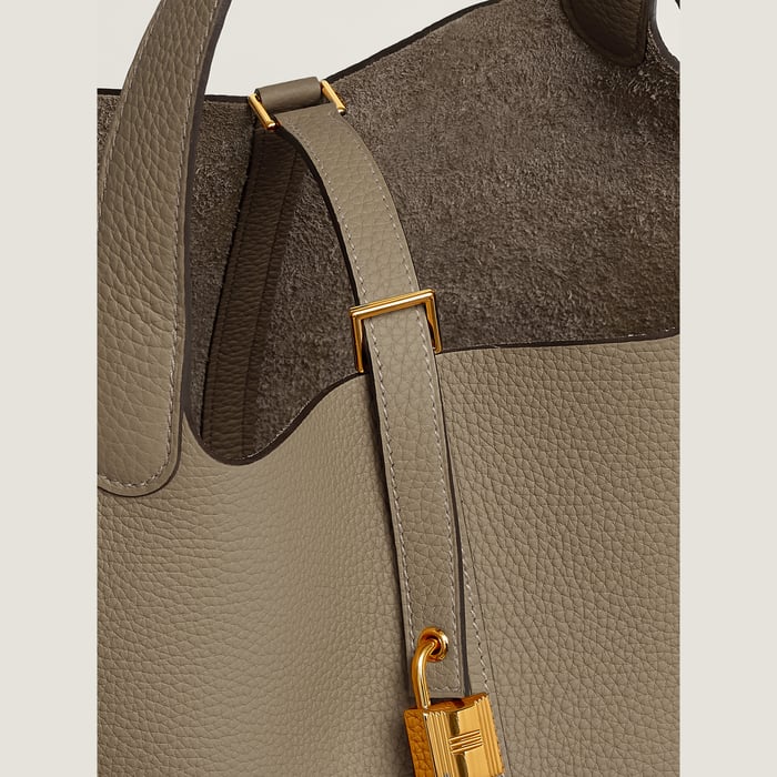 Beige Marfa Picotin Lock 22 Bag