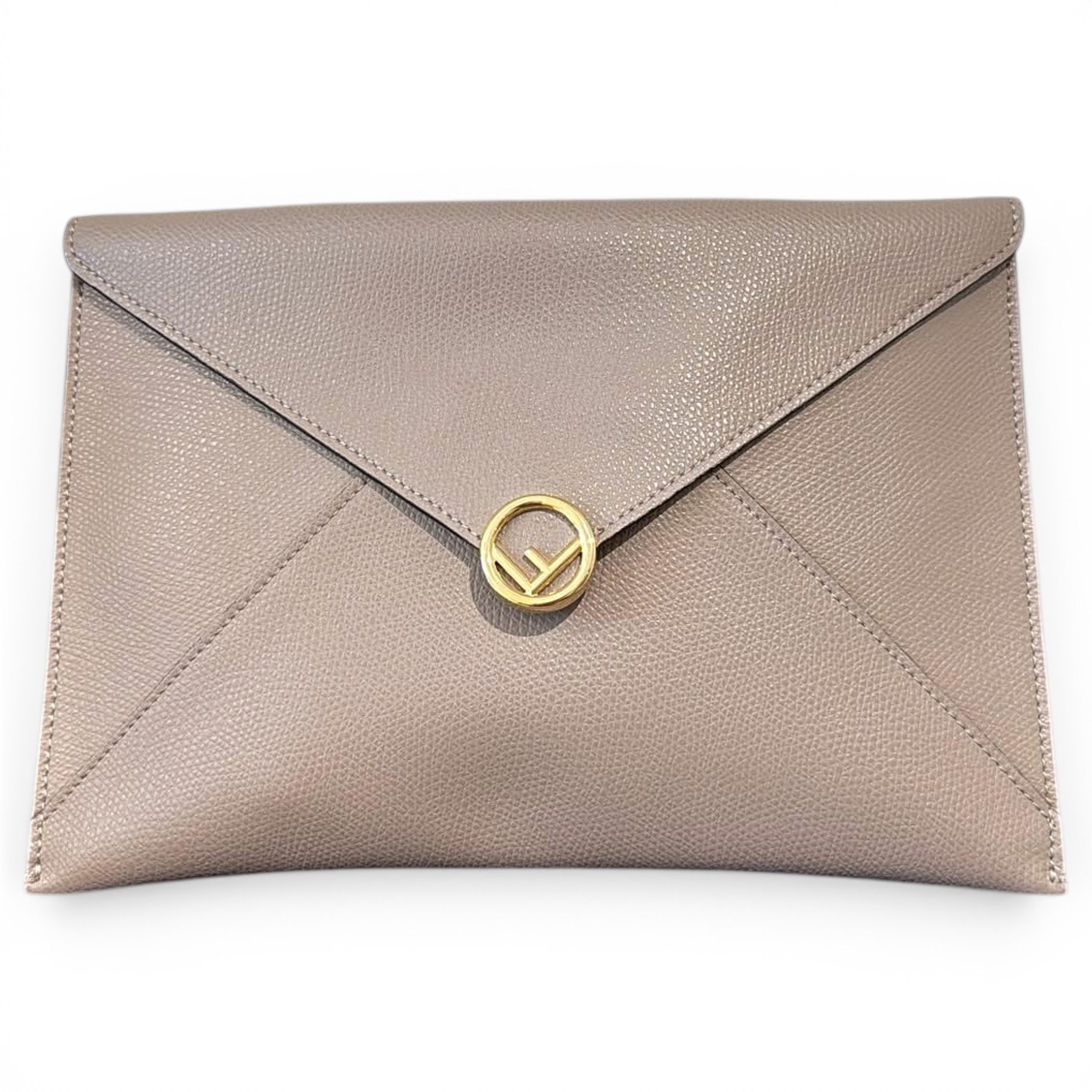 Leather clutch bag