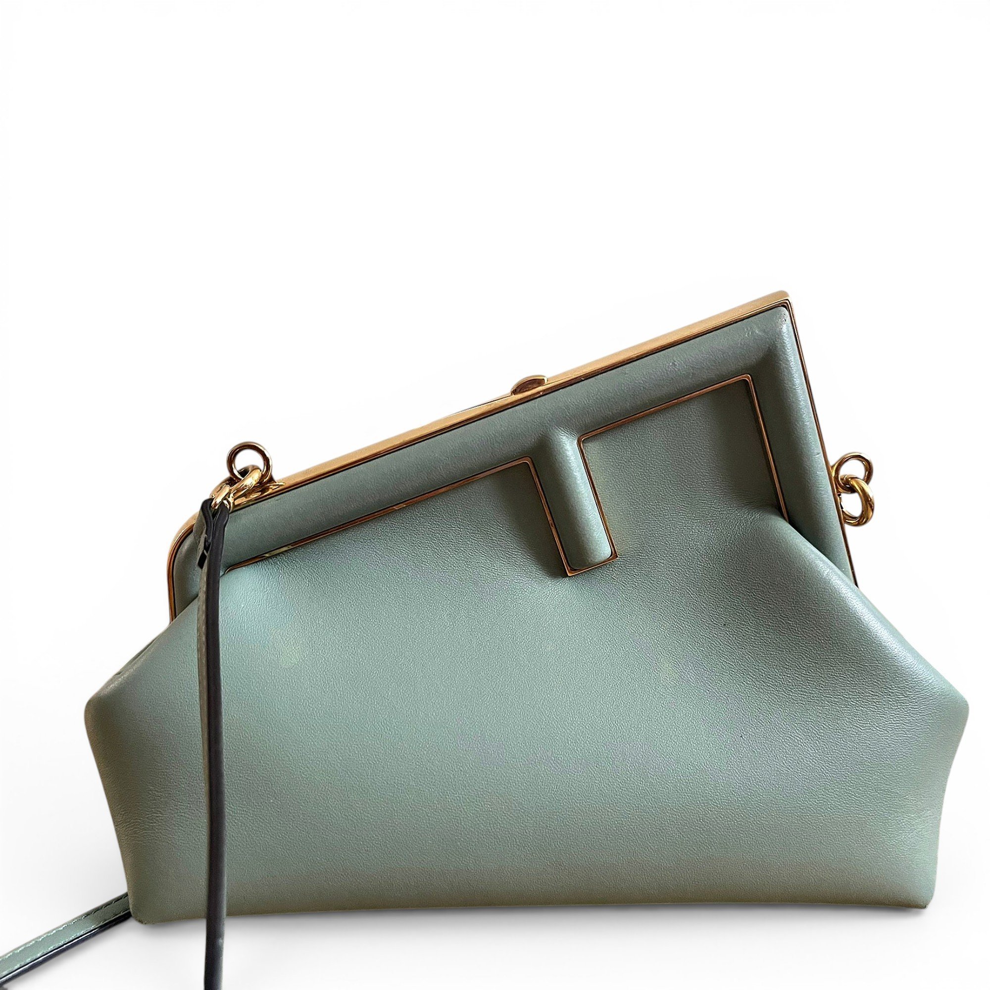 First leather handbag