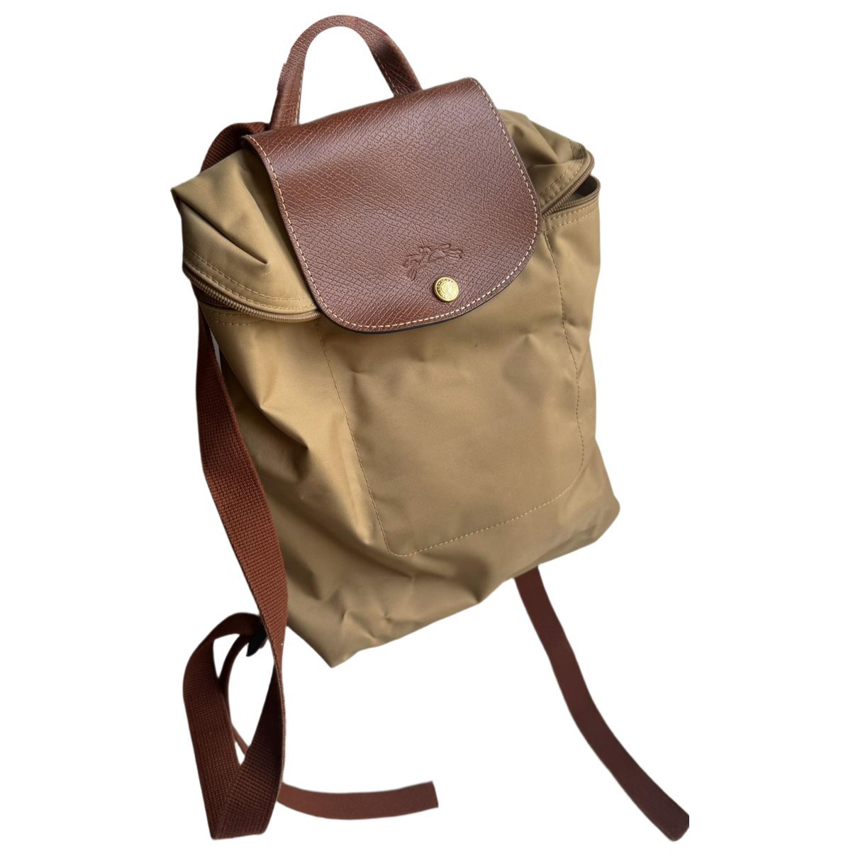 Pliage leather backpack