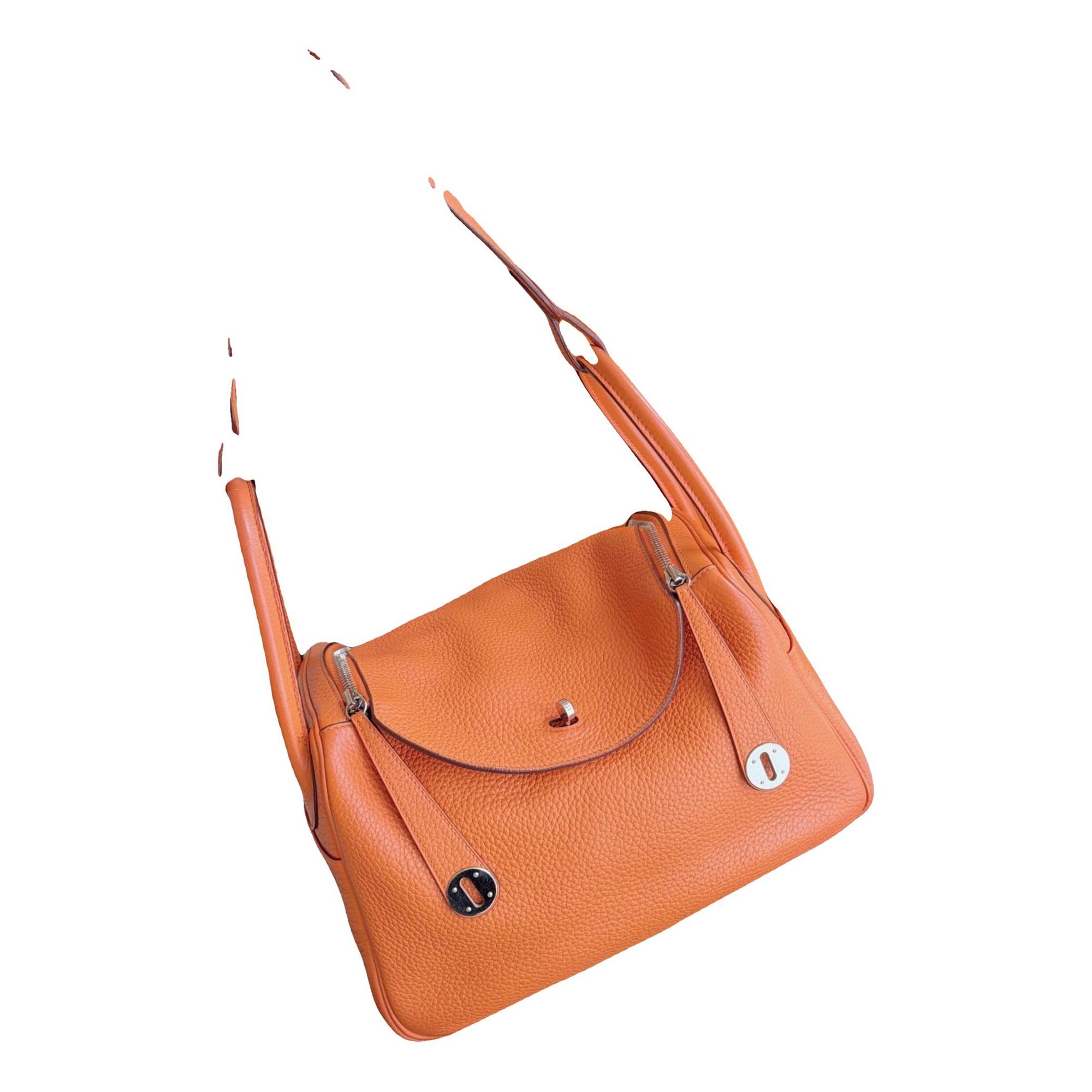 Hermes Lindy Handbag Orange