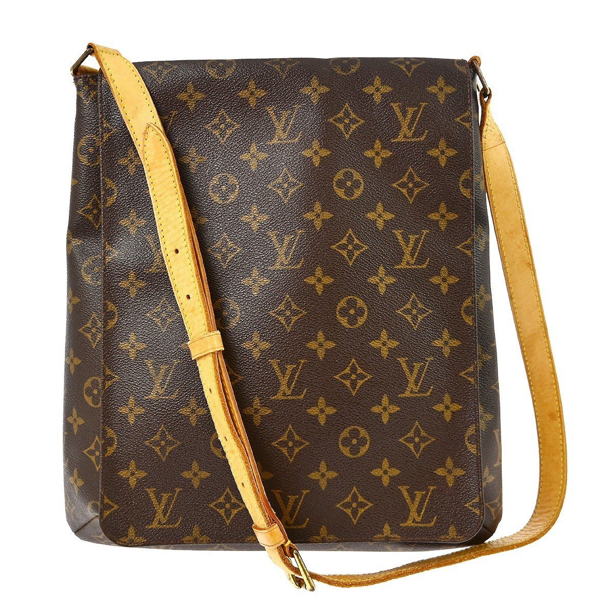 Musette cloth handbag