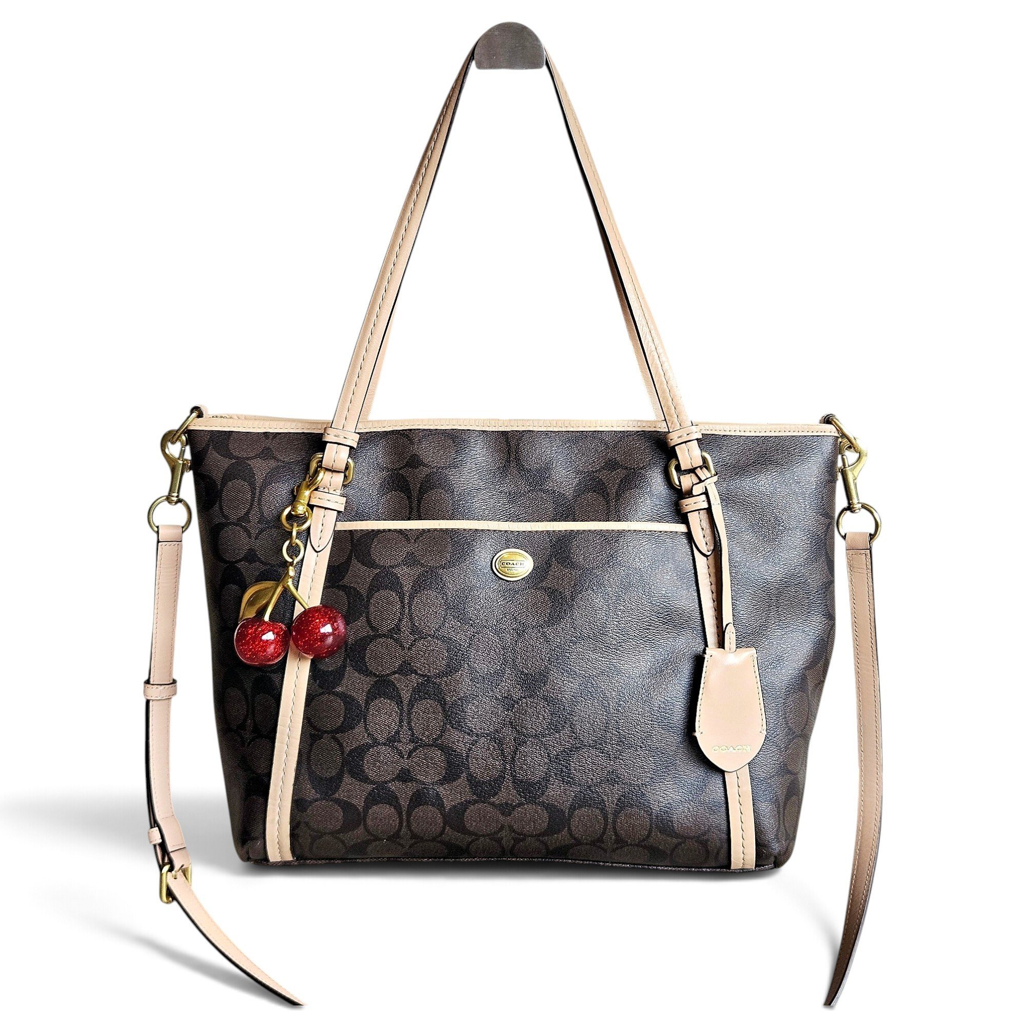 CITY ZIP TOTE leather tote