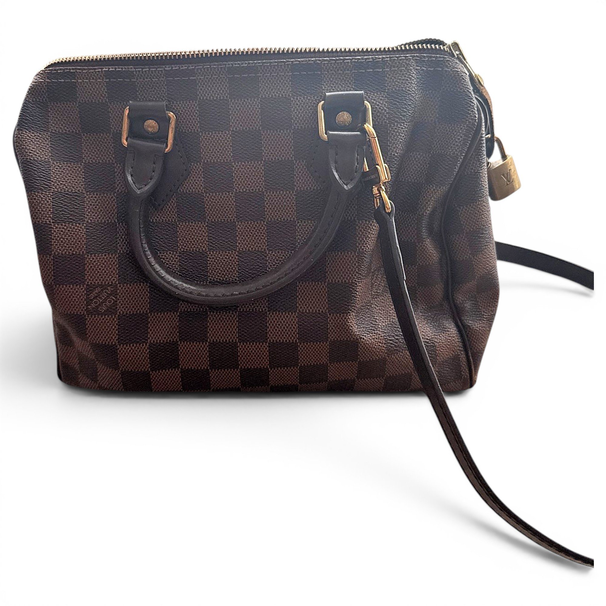Speedy leather handbag