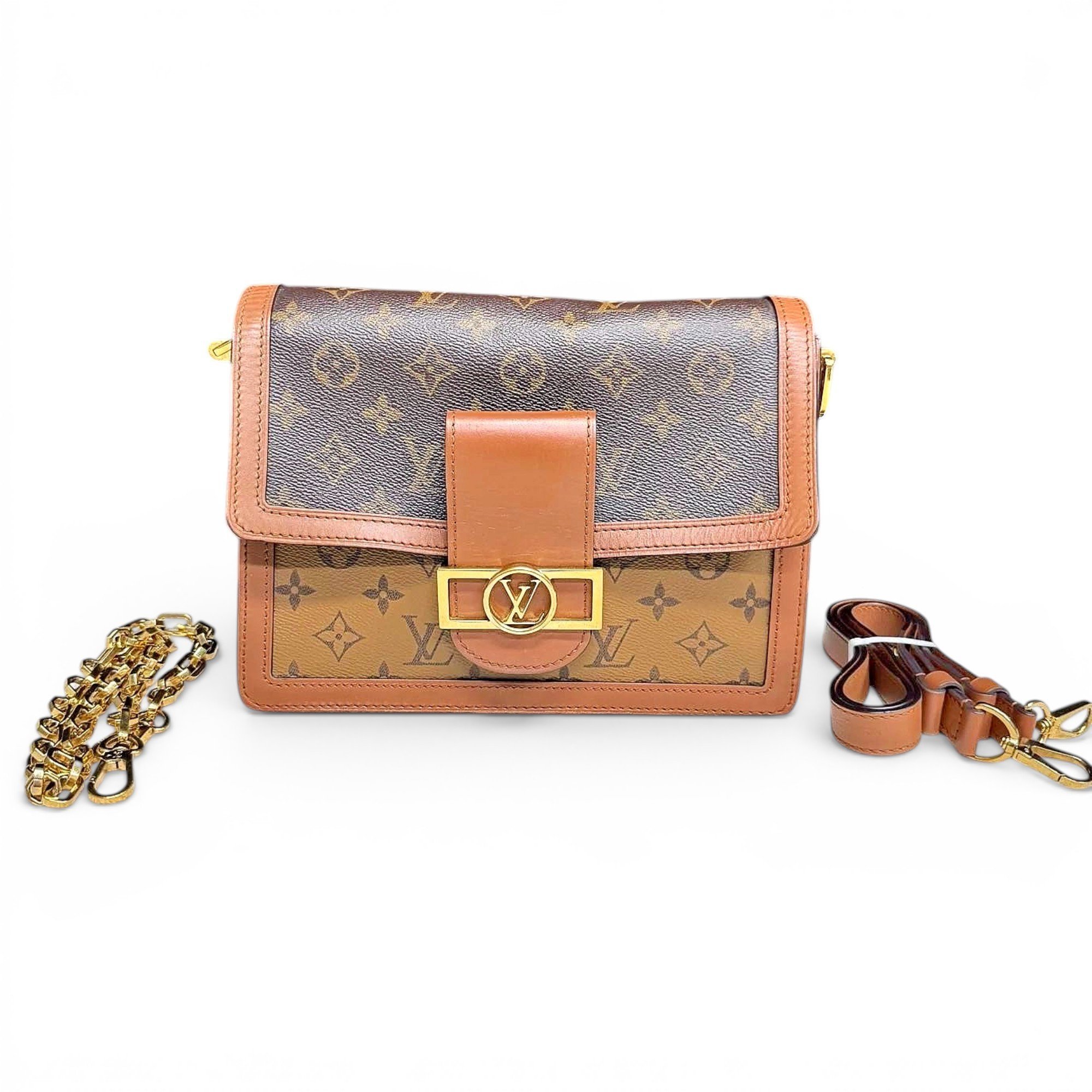 Dauphine leather handbag