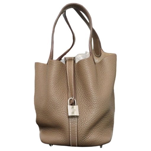Picotin leather handbag