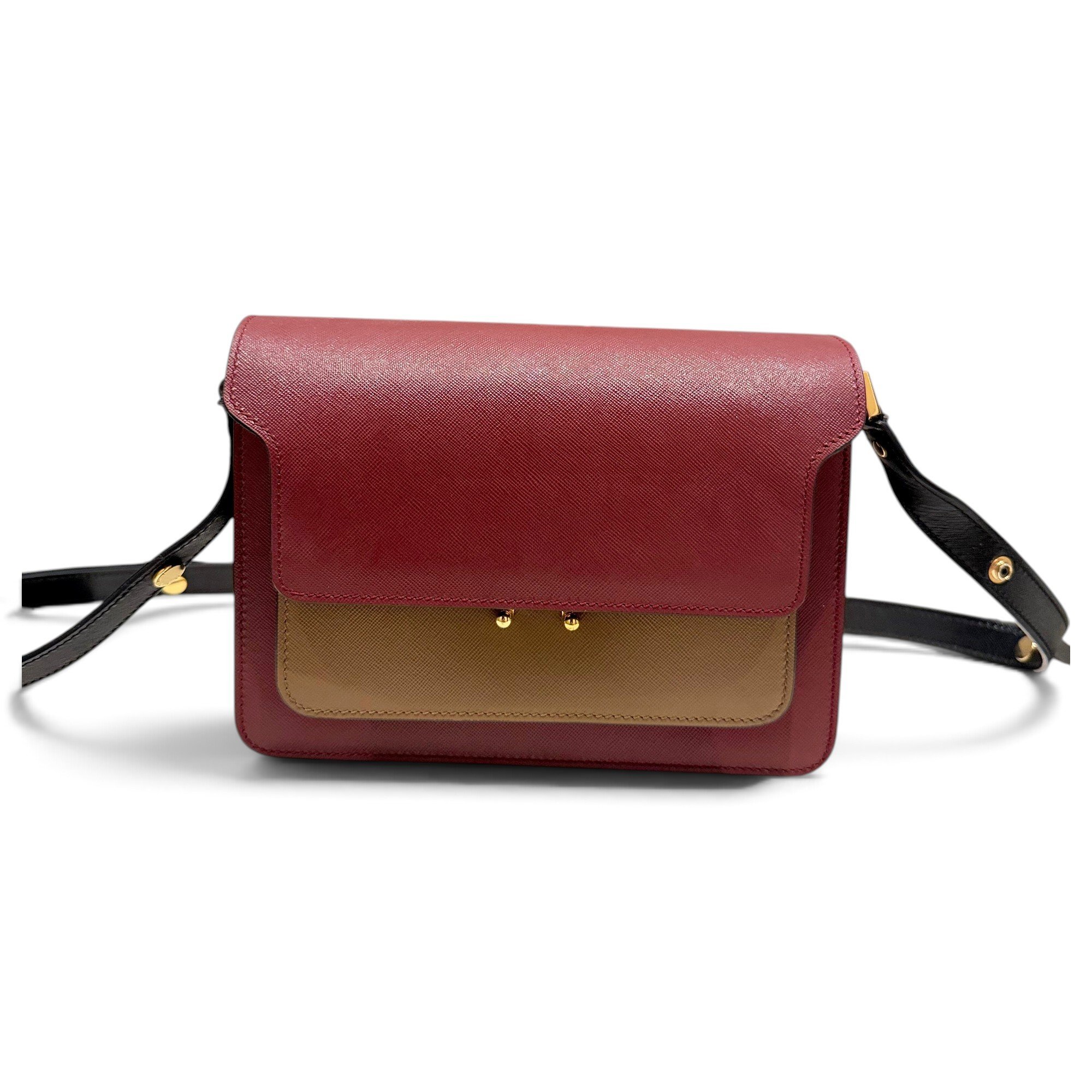 Trunk leather handbag
