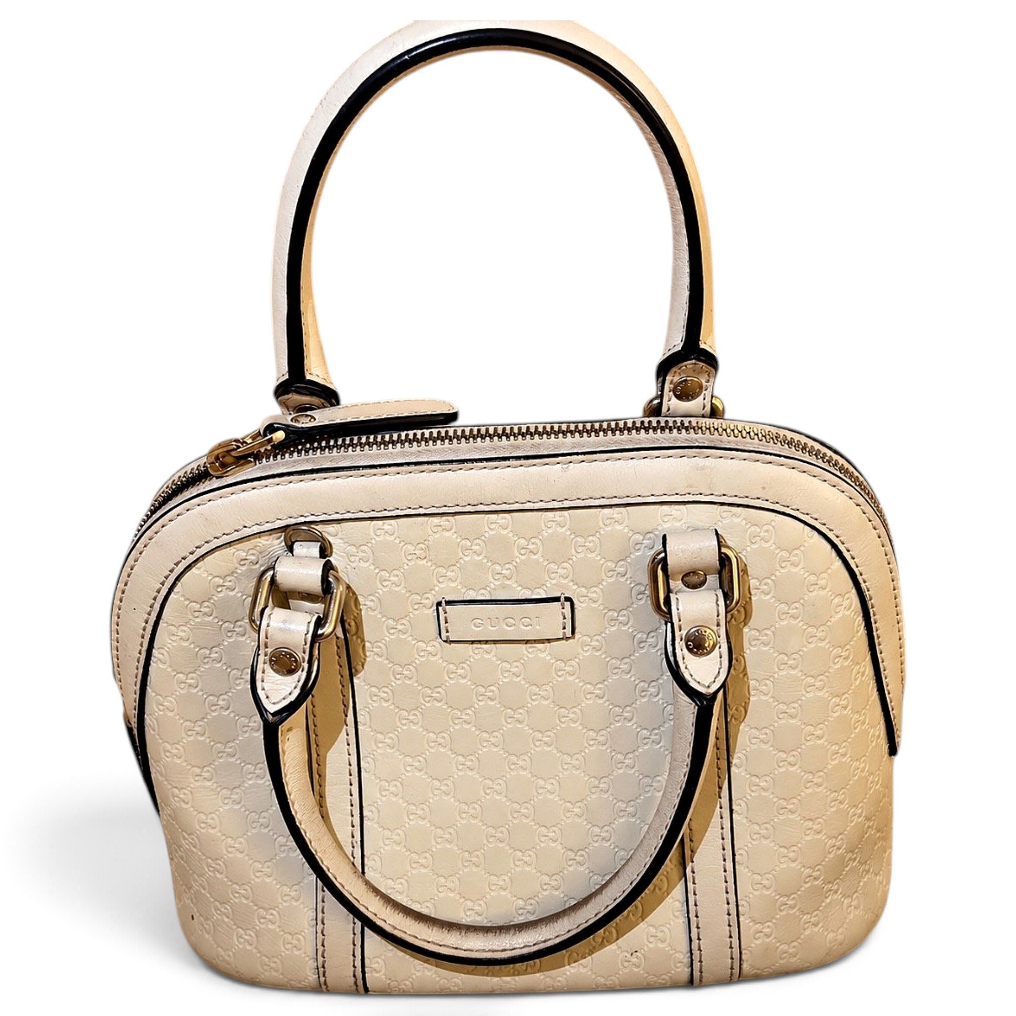 Dôme leather handbag