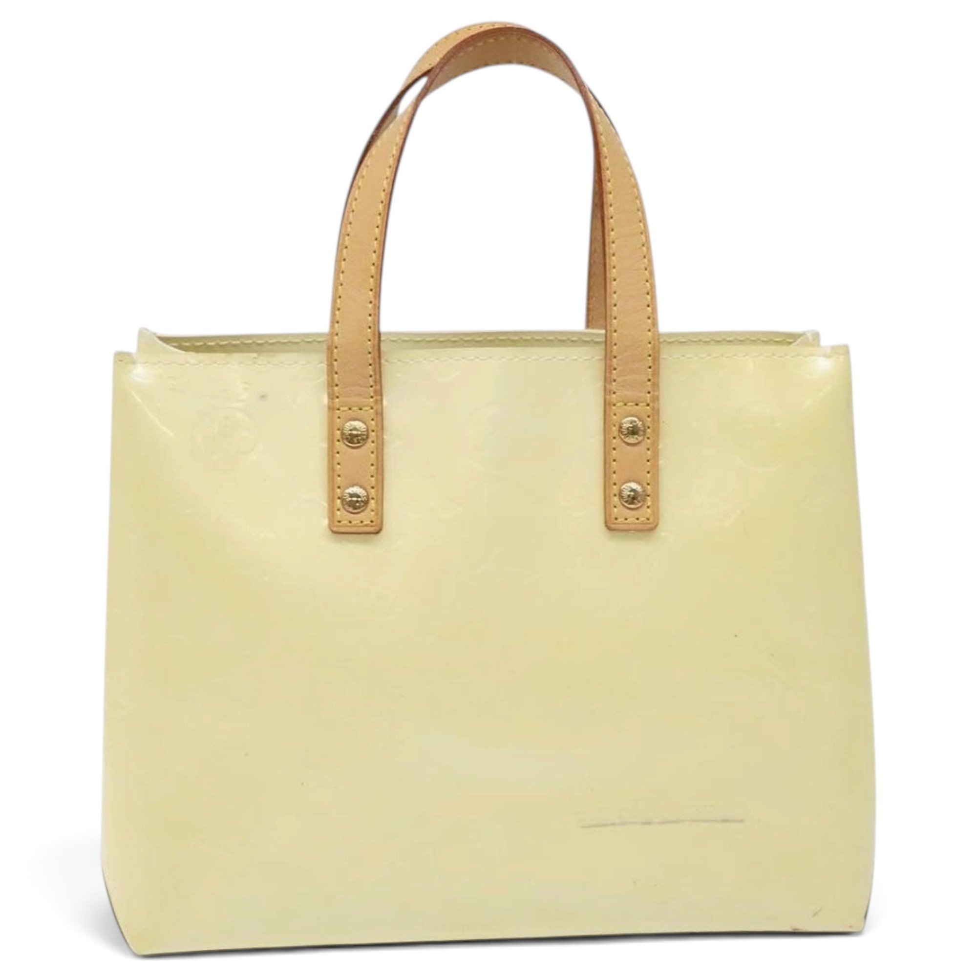 Reade patent leather handbag